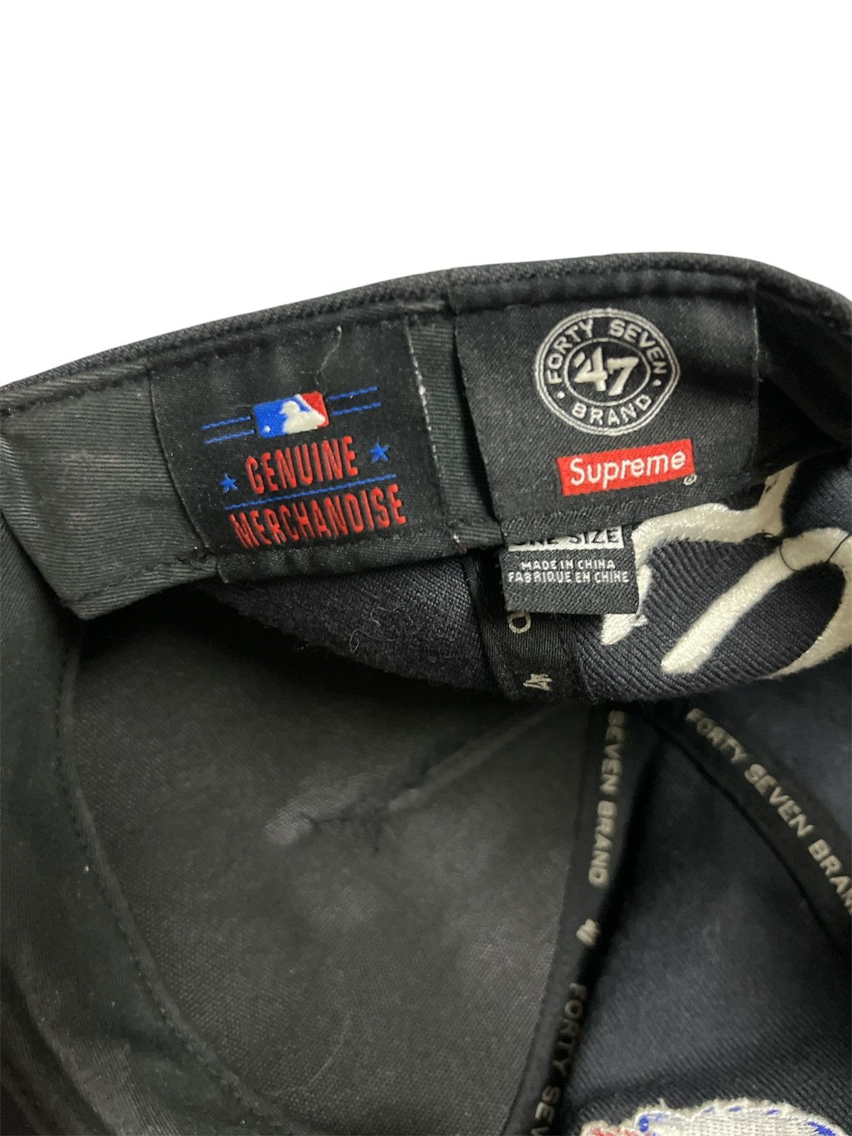 New York Yankees × Supreme Supreme x NY Trucker Cap Blue navy Size ONE SIZE - 8 Thumbnail