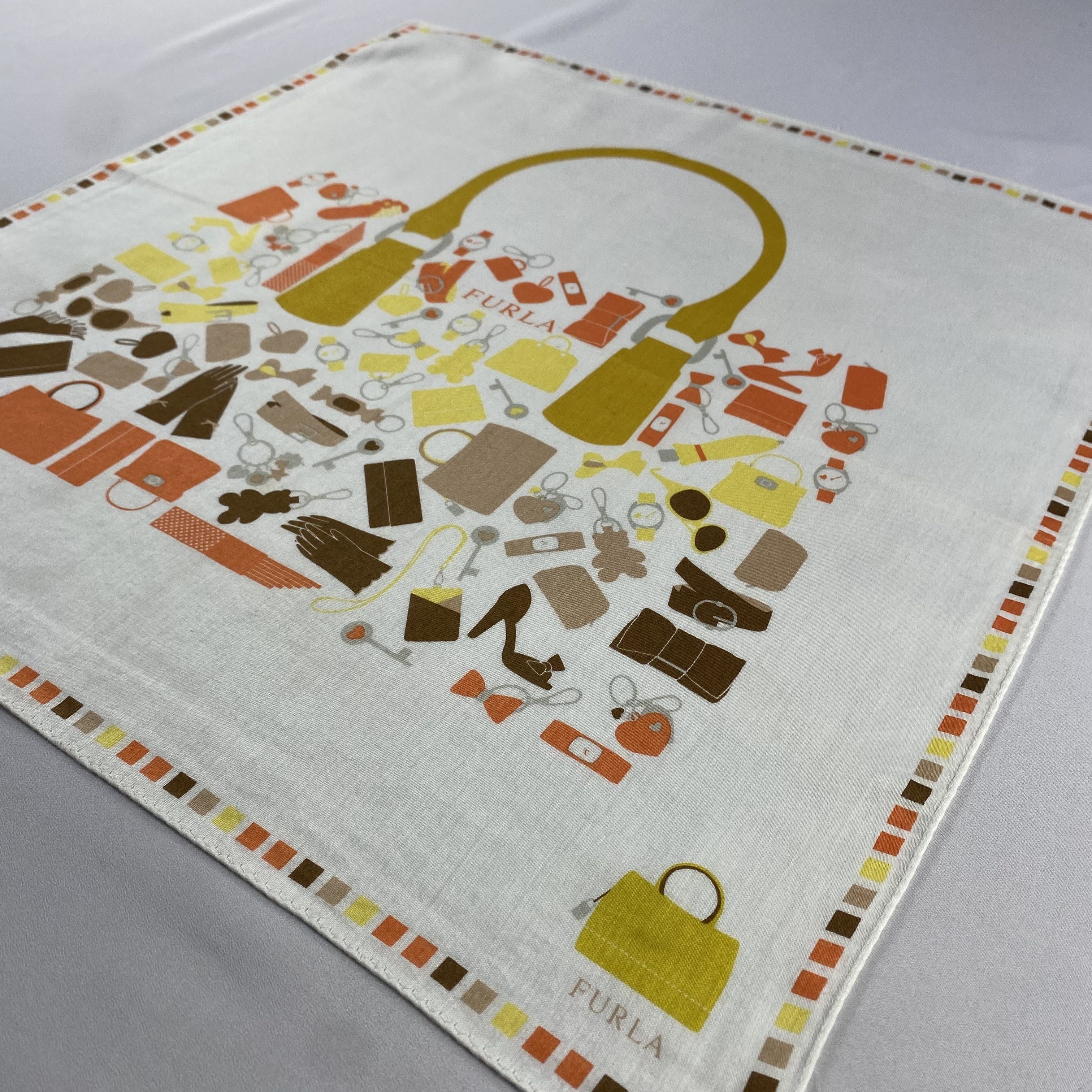 Furla × Vintage Furla Bandana/ Handkerchief / Neckerchief-P1415 Size ONE SIZE - 2 Thumbnail