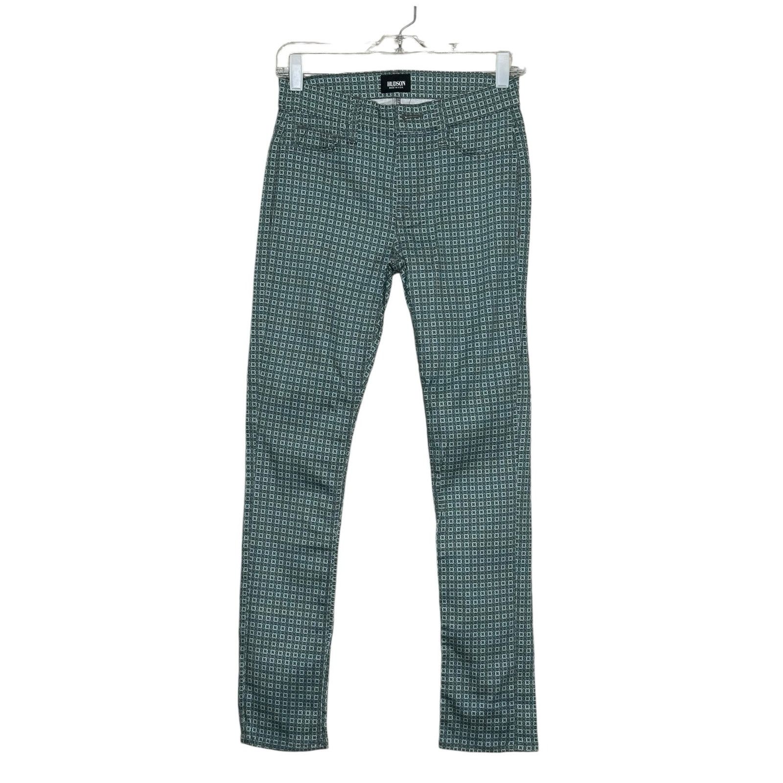 Hudson Hudson green floral skinny pants size 25 Size 27" / US 4 / IT 40 - 1 Thumbnail