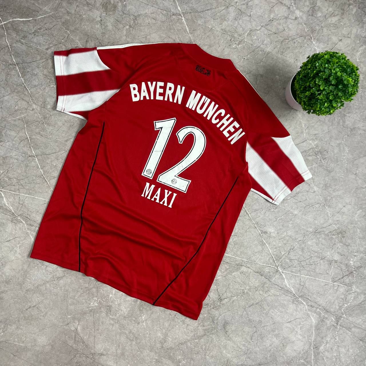 Adidas Adidas Bayern Munchen #Maxi 2009/2010 Y2K Football T-Shirt Size US XS / EU 42 / 0 - 8 Thumbnail