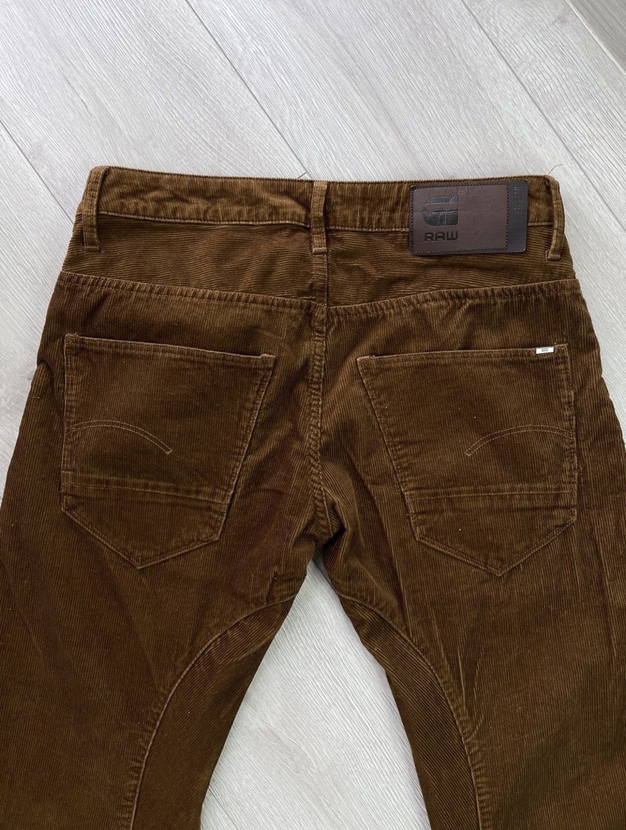 G-Star Corduroy Rare G Star Raw Biker pants velvet Size US 32 / EU 48 - 3 Thumbnail