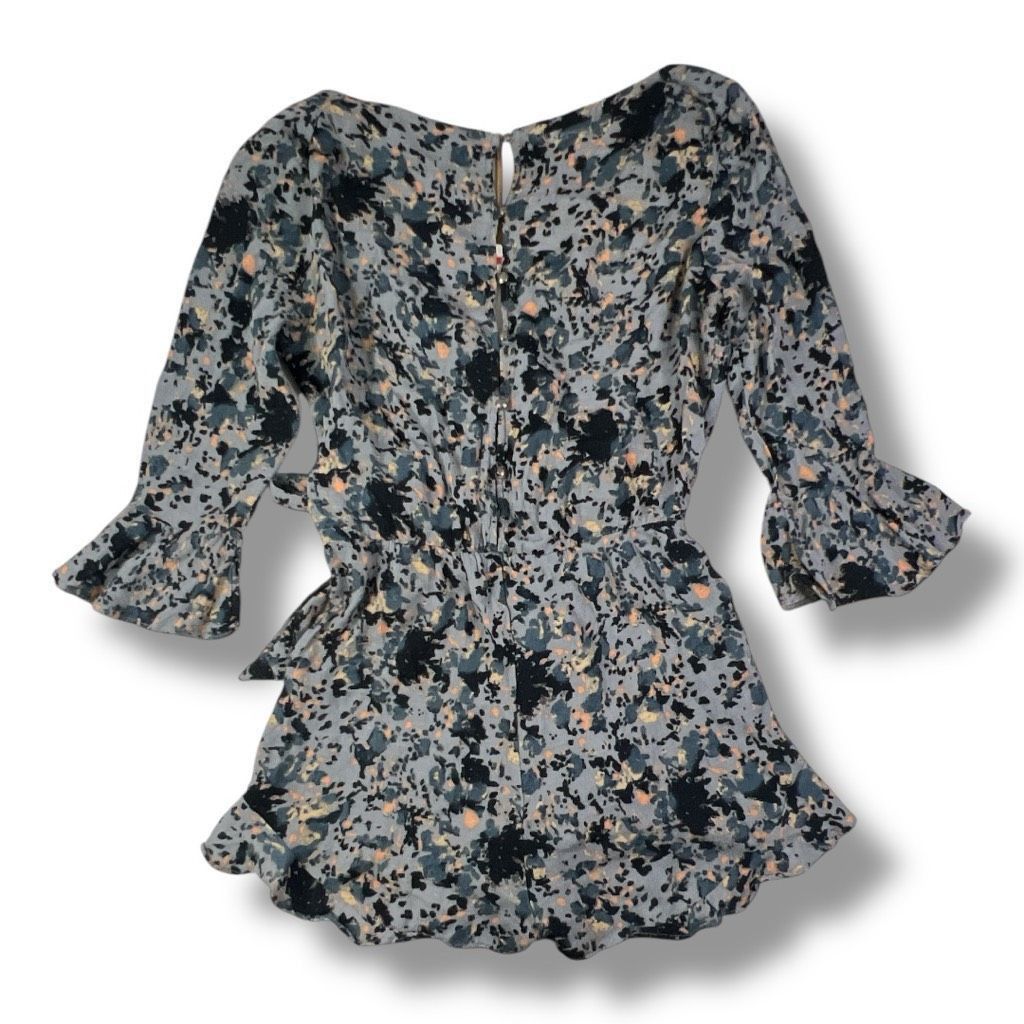 Free People Free People All The Right Ruffles Floral Romper Size Small Size US 26 / EU 42 - 5 Thumbnail