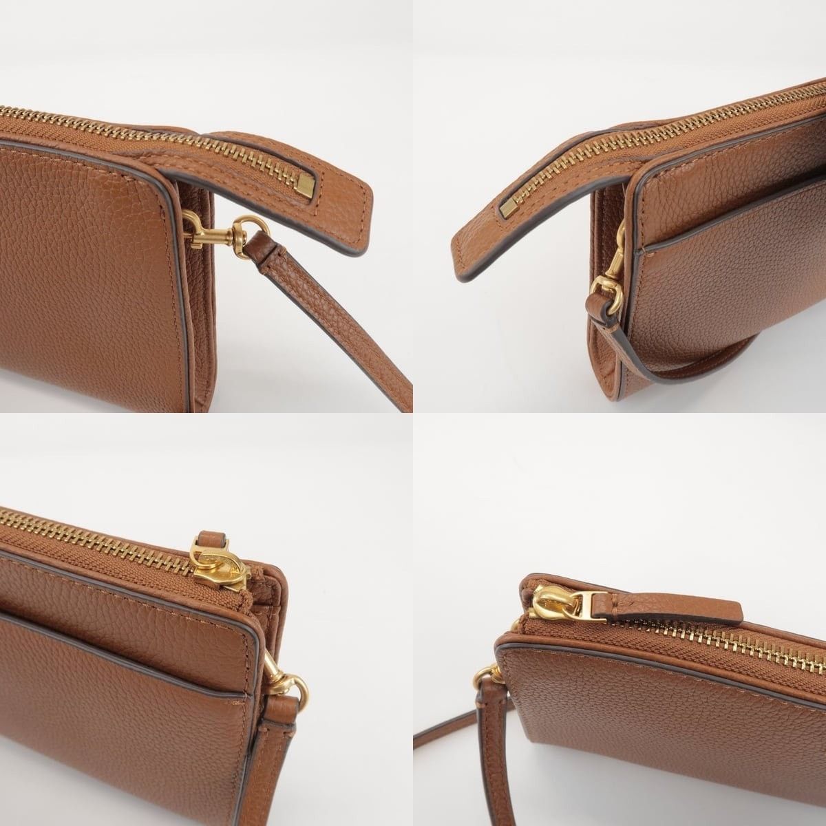 Tory Burch Tory Burch Double T Leather Crossbody Bag Brown Size ONE SIZE - 6 Thumbnail