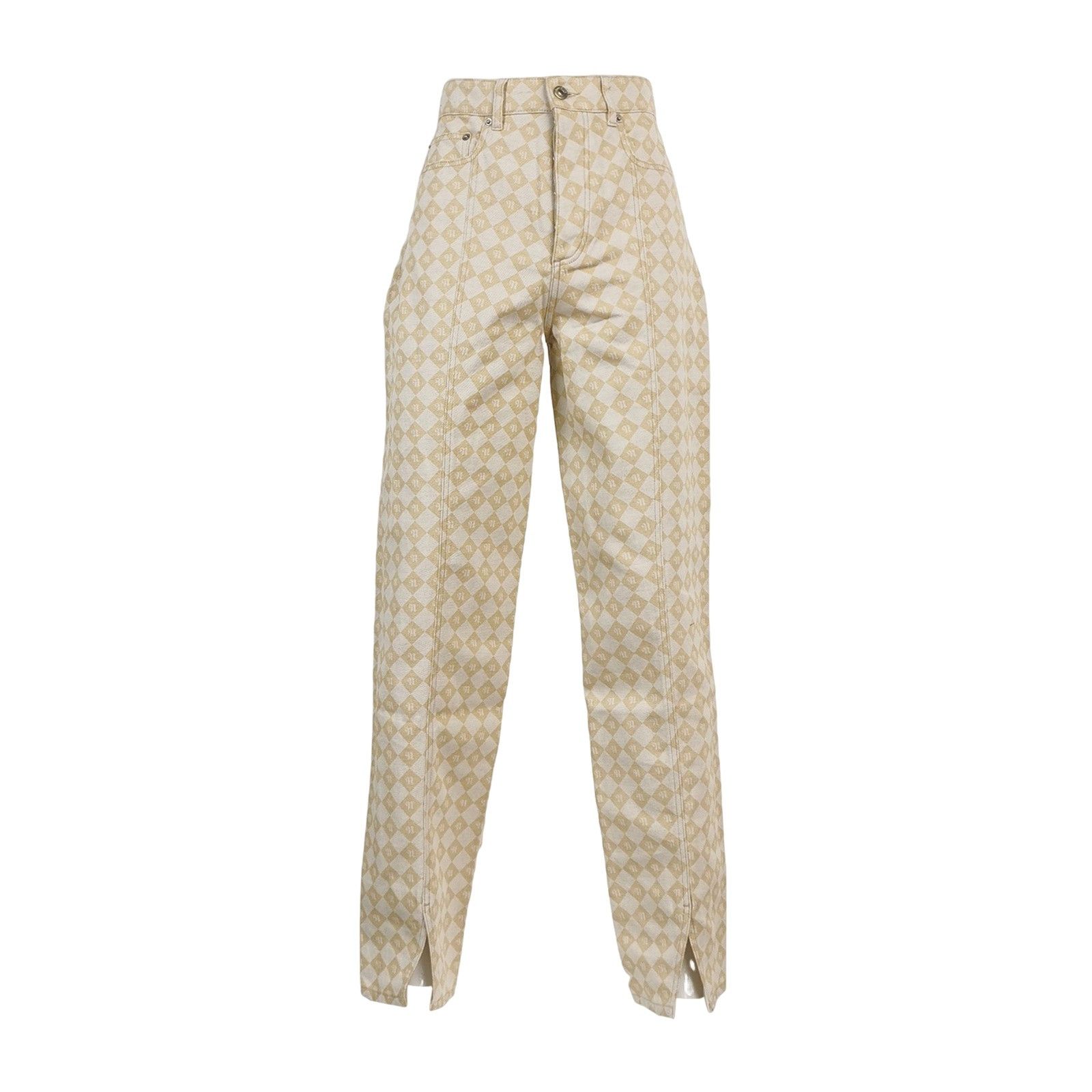 Nanushka Nanushka Checkered Cotton Linen Jeans 29 Size 29" - 1 Thumbnail