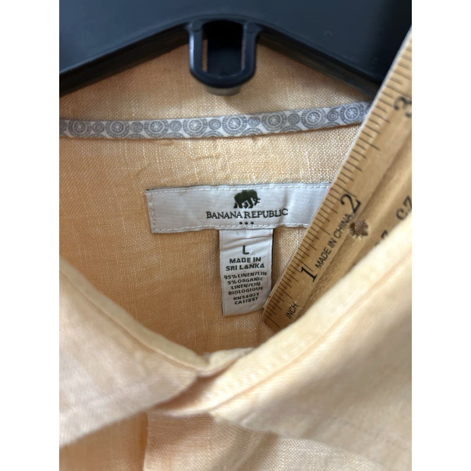 Banana Republic Banana Republic Shirt Mens L Orange Button-Down Logo L/S 2010) Size US L / EU 52-54 / 3 - 5 Thumbnail