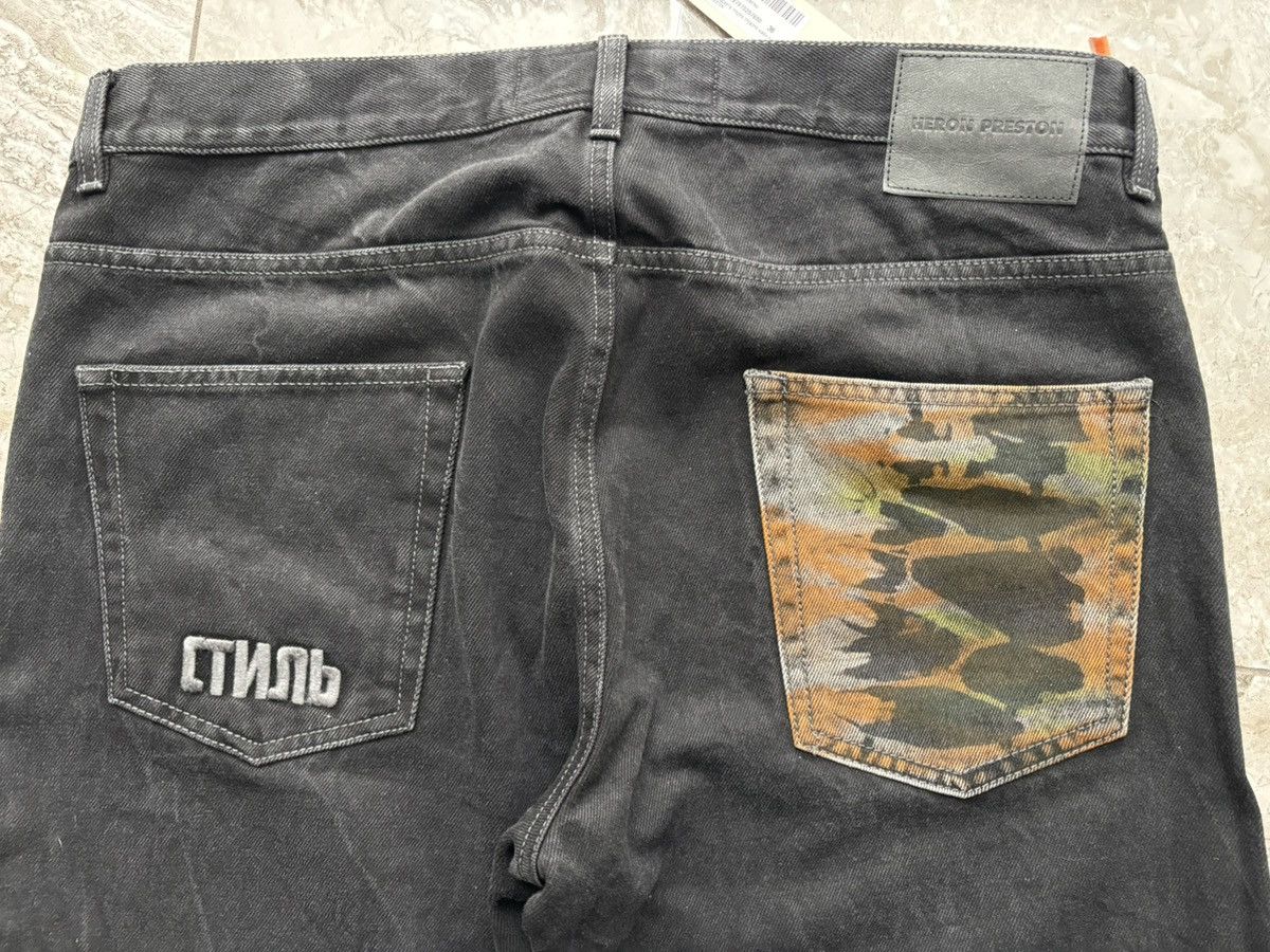 Heron Preston Heron Preston Tye-Dyed Black Jeans Size US 36 / EU 52 - 10 Thumbnail