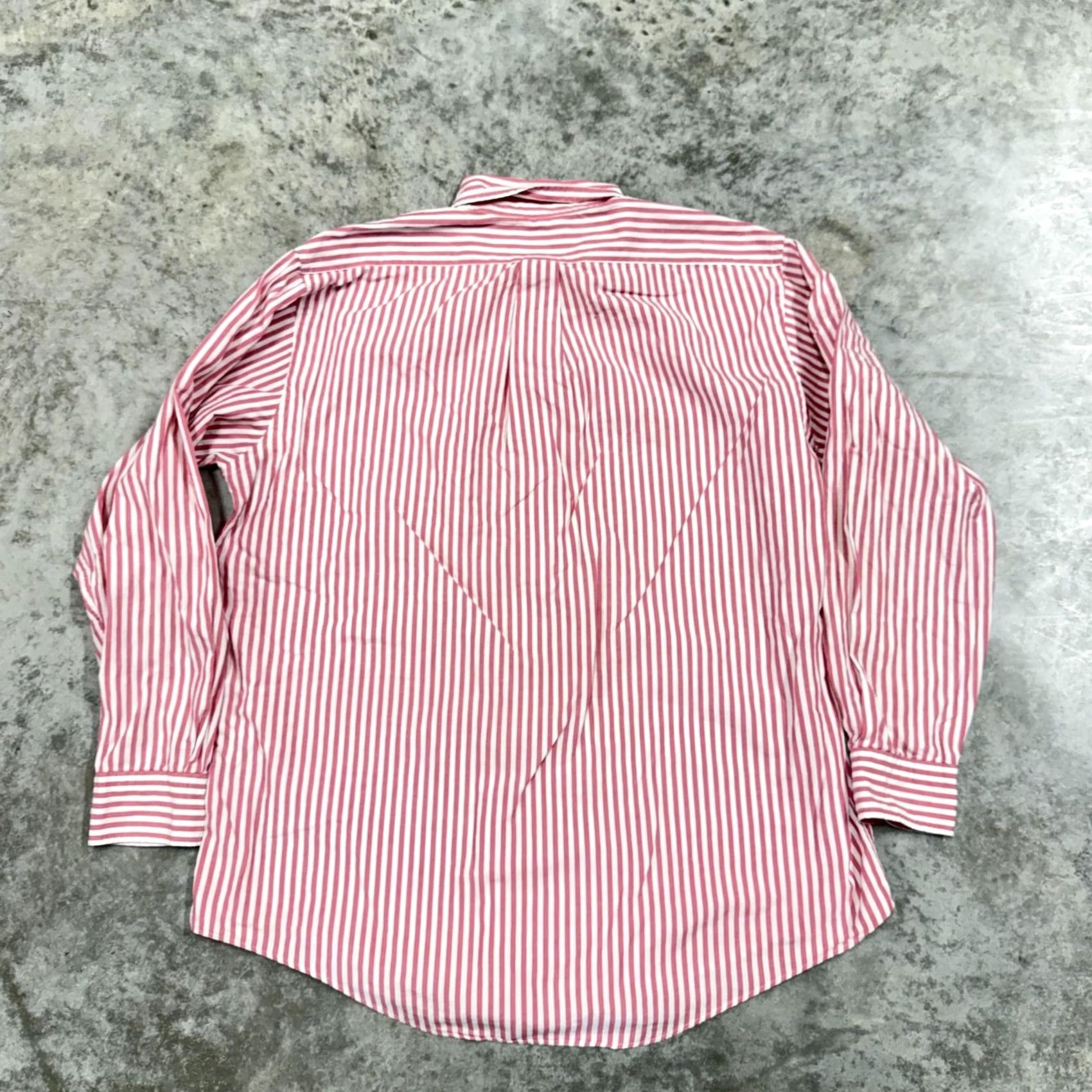 Lands' End Vintage Lands' End Shirt Mens Large Red Stripe Button Down Long Sleeve 90s Size US L / EU 52-54 / 3 - 4 Thumbnail