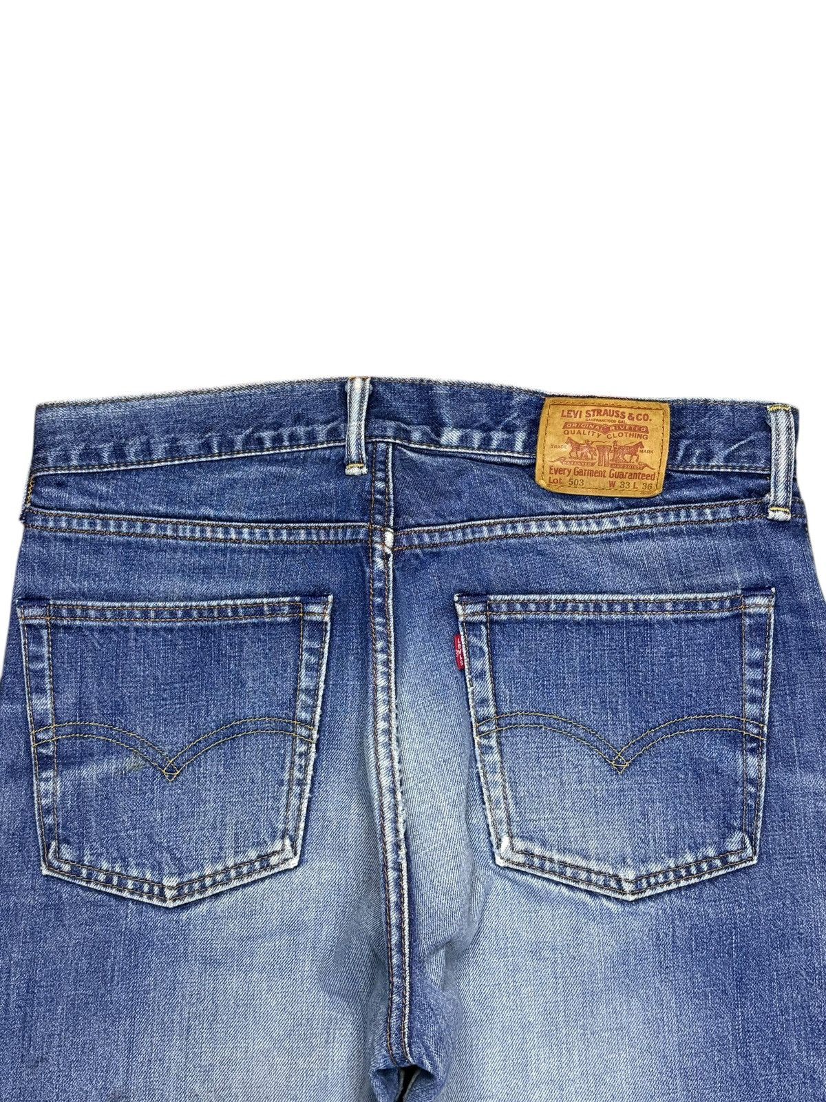 Levi's Vintage 90s Levis 503 Faded Wash Distressed Baggy Jeans Size US 32 / EU 48 - 8 Thumbnail