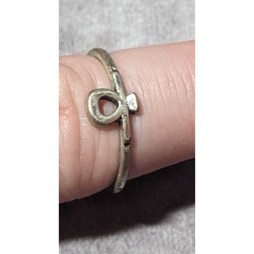 Other Minimalist Ankh Silver Tone Ring Size 6 3/4 Size ONE SIZE - 12 Thumbnail