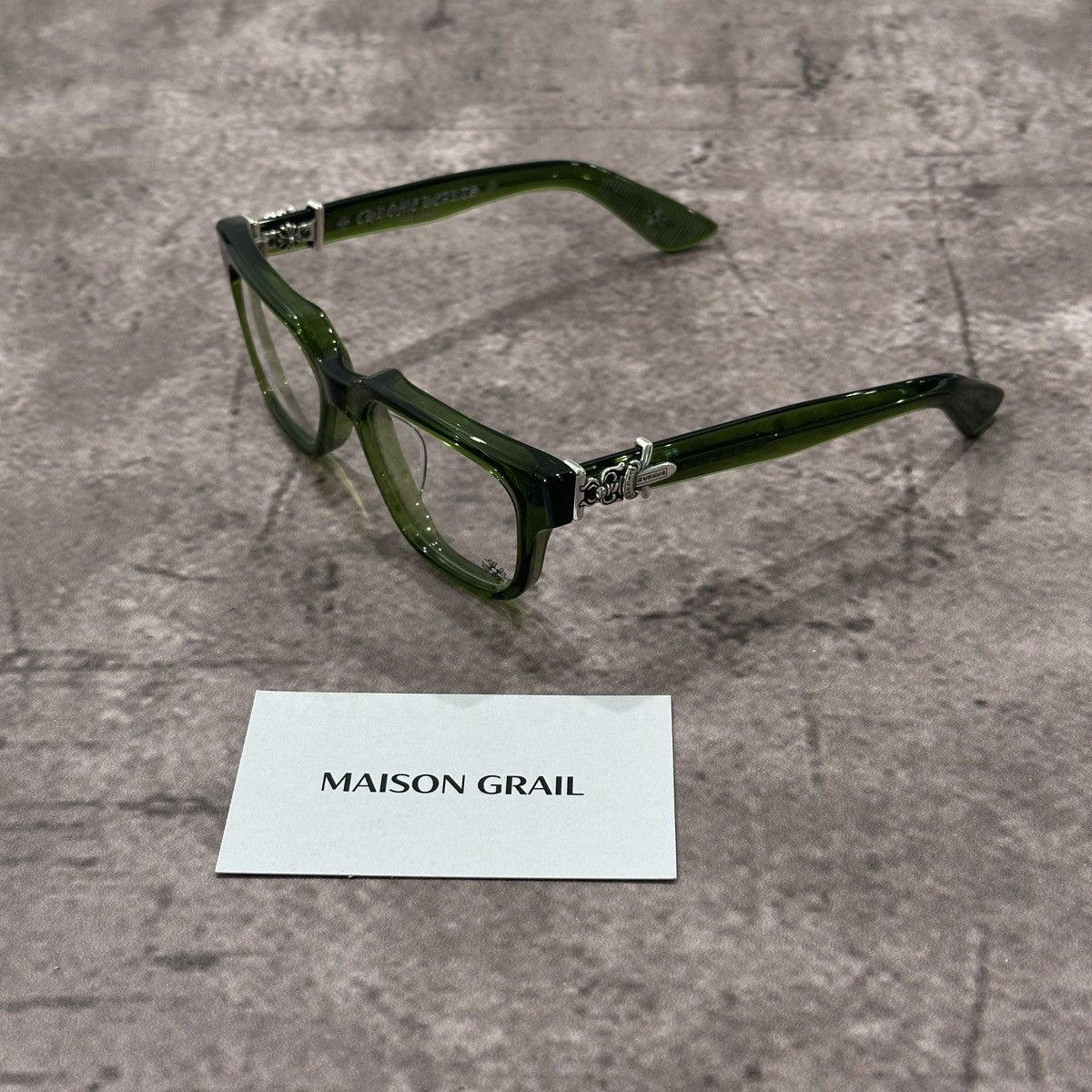 Chrome Hearts CHROME HEARTS VAGILLIONAIRE II DARK OLIVE EYEWEAR Size ONE SIZE - 1 Thumbnail