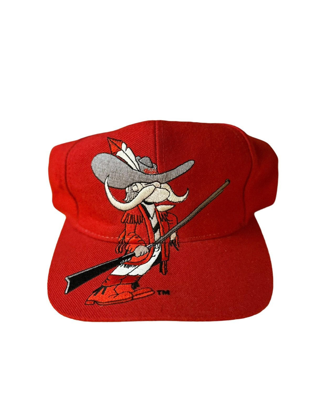 image of Vintage Unlv Red Big Logo Bill Sharktooth Splash Hat, Men's