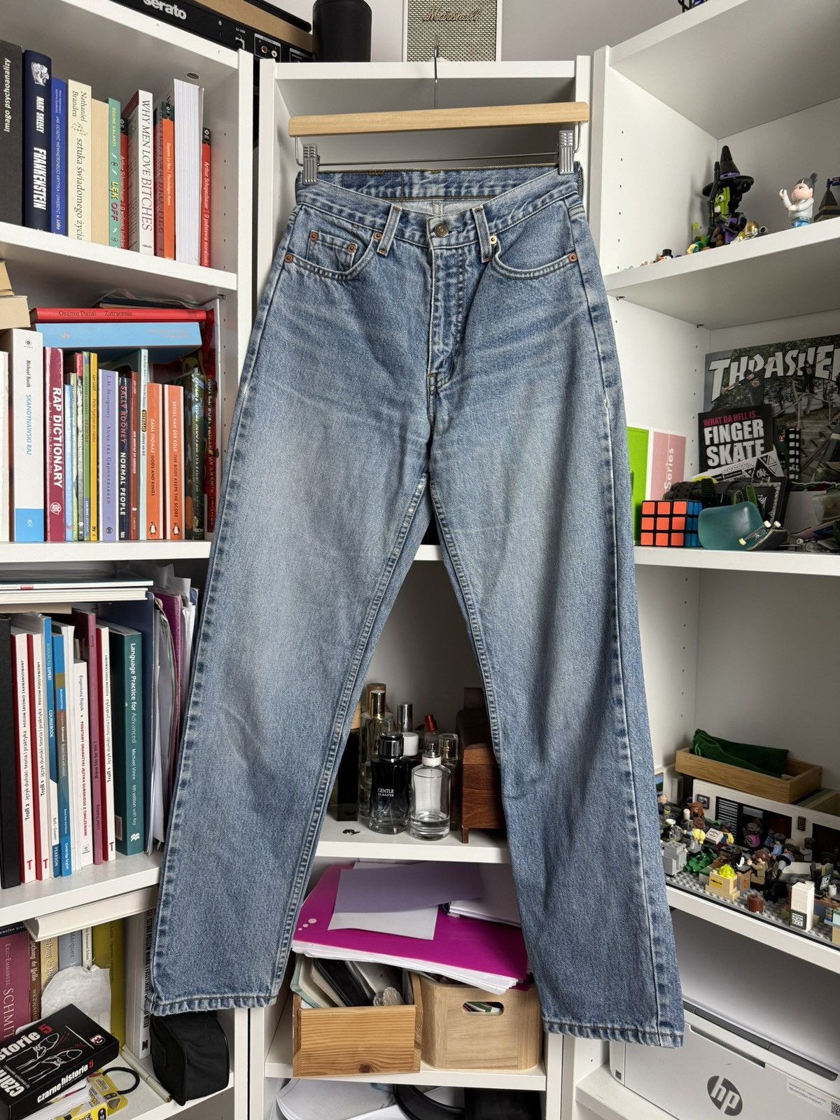 Levi's × Levi's Vintage Clothing × Vintage Vintage 90s Levis 882 denim pants 28x30 orange tab babyblue Size US 28 / EU 44 - 2 Thumbnail