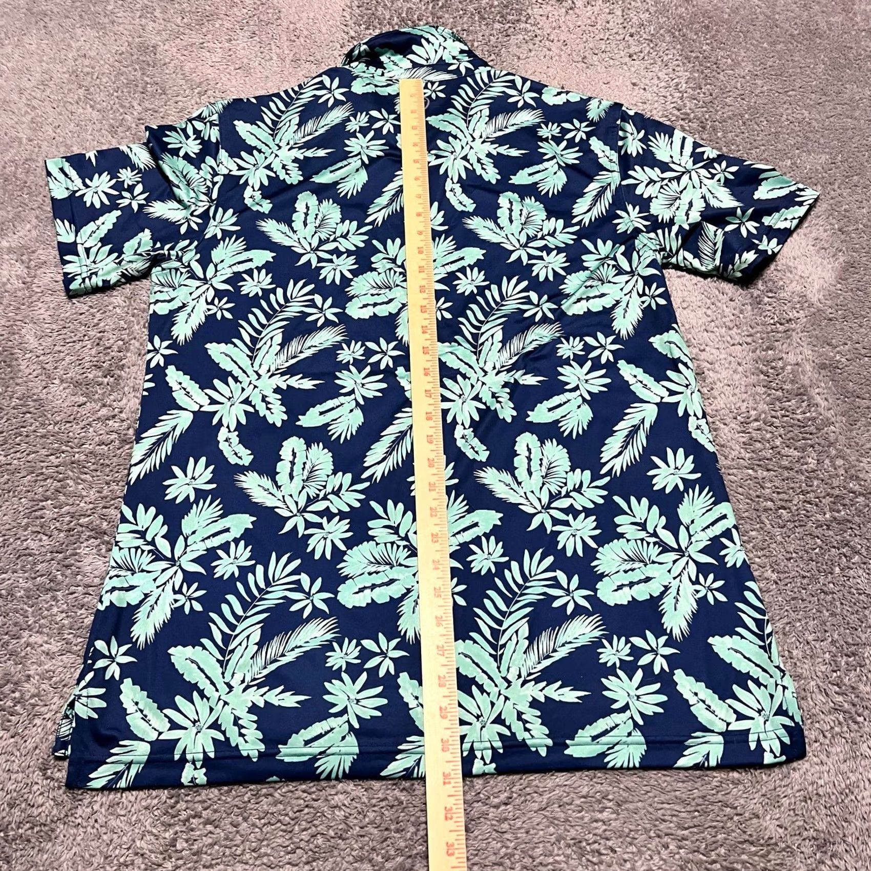Vineyard Vines Vineyard Vines Polo Shirt Mens Large Blue Floral Short Sleeve Performance Golf Mens L Blue Polo Shirt Size US L / EU 52-54 / 3 - 6 Thumbnail