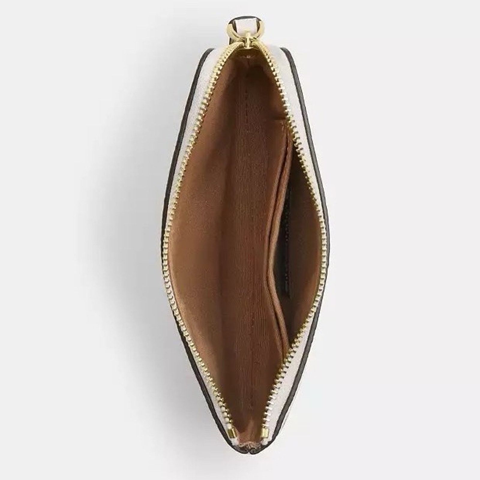 Coach NWT Coach Corner Zip Wristlet With Shell CBP23 Gold/Chalk Size ONE SIZE - 6 Thumbnail