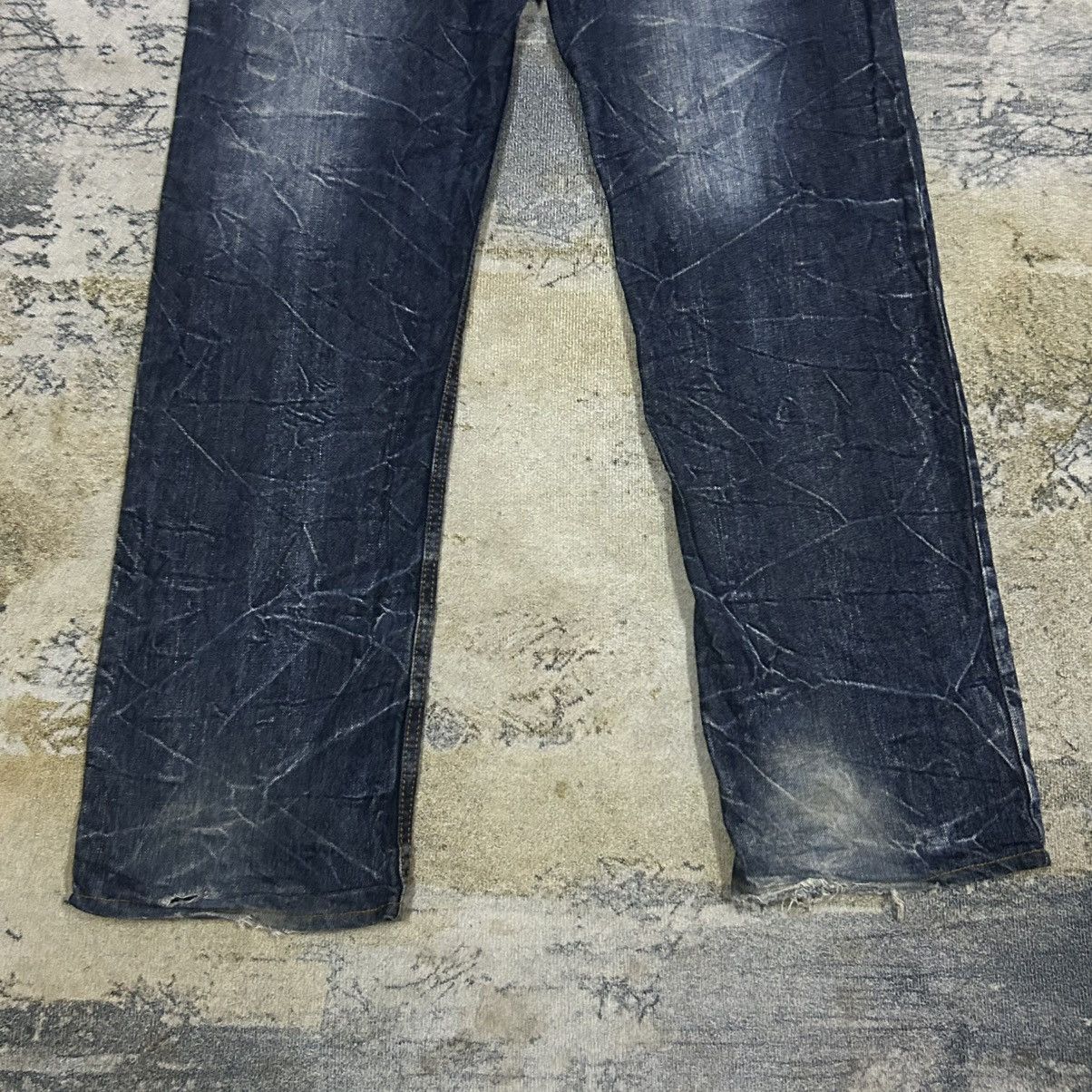 If Six Was Nine × Japanese Brand × KMRii Vintage Japanese Lightning Double Waist Denim Jeans Size US 34 / EU 50 - 9 Thumbnail