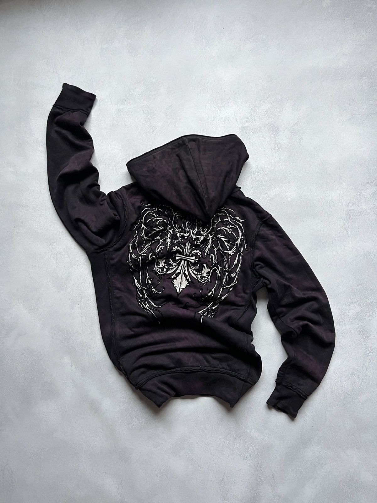 Affliction × Raw State × Southpole MMA Elite Y2K Zip Hoodie