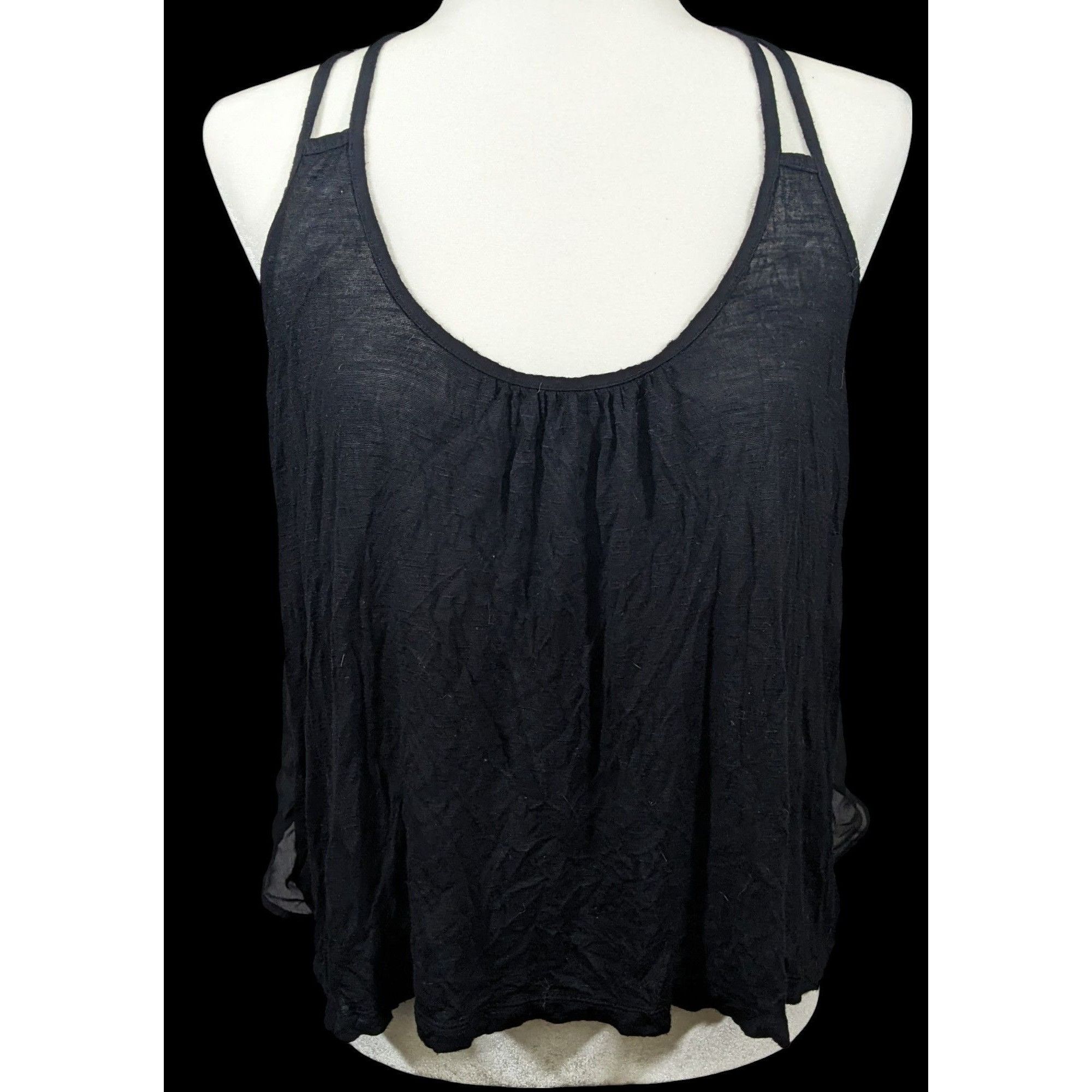 Other Black Retro Slouchy Strappy Top by Candies Size S / US 4 / IT 40 - 1 Thumbnail