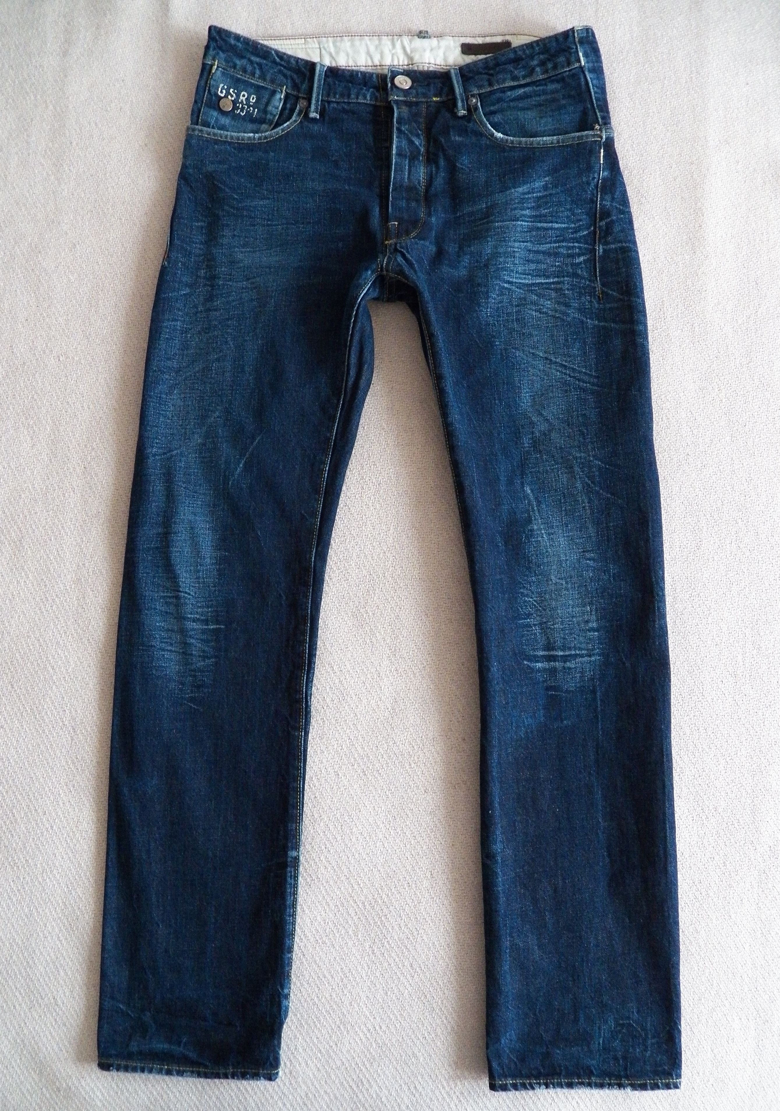 G-Star G-Star Structor Slim JEANS W34 L34 L32 Dark Blue Aged Denim Size US 34 / EU 50 - 1 Thumbnail