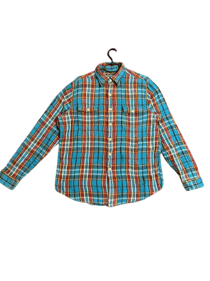 Polo Ralph Lauren Vintage Polo Ralph Lauren Checkered Button Up Shirt Size L Size US L / EU 52-54 / 3 - 1 Thumbnail