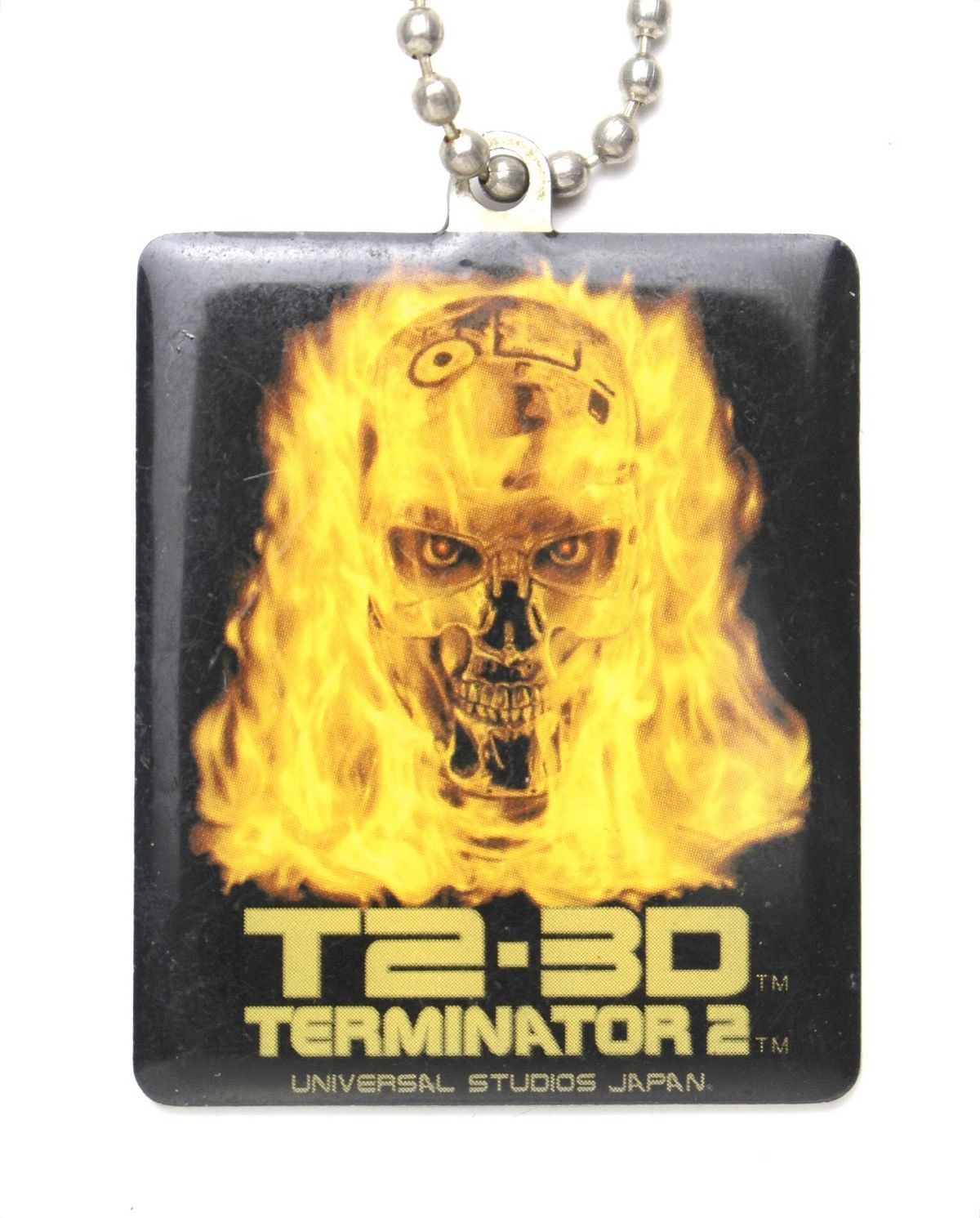 Vintage 2001 UNIVERSAL STUDIOS TERMINATOR 2 JUDGMENT FLAME KEYCHAIN Size ONE SIZE - 2 Thumbnail