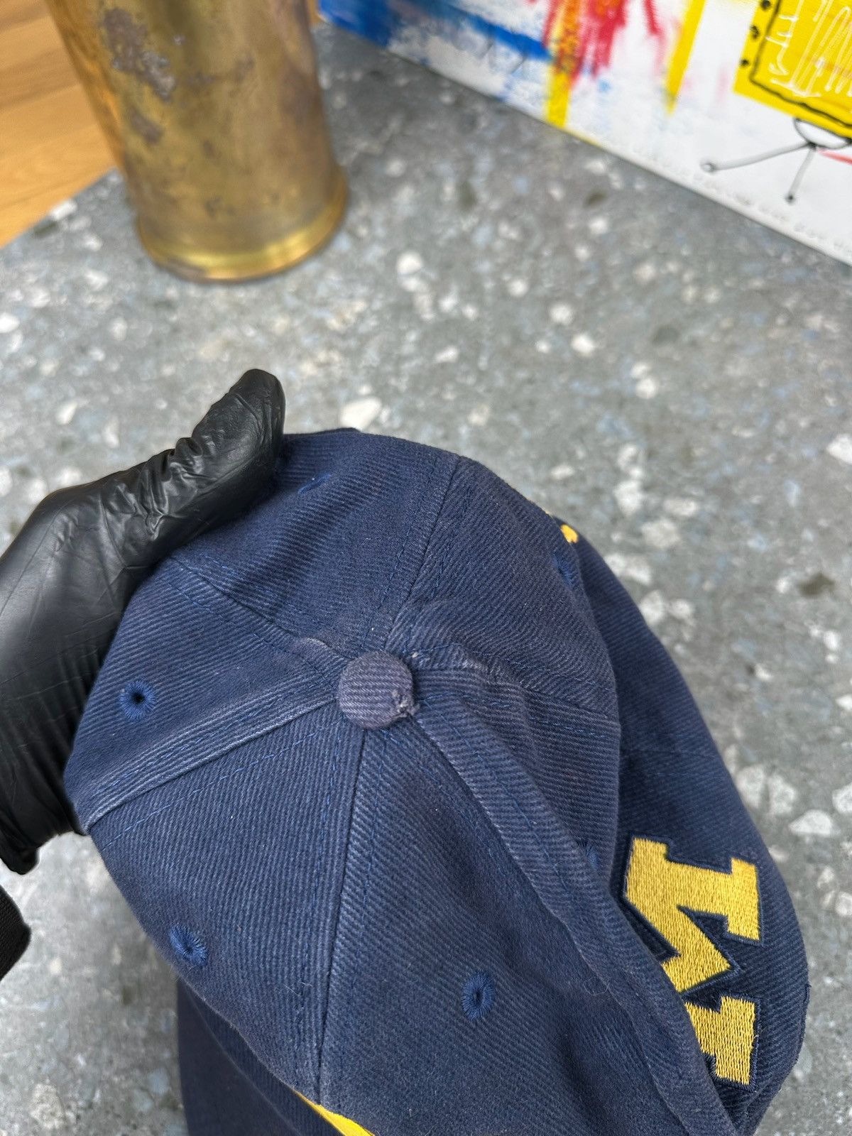 NCAA × Nike × Vintage Nike 90s Vintage Michigan Wolverines Wool Snapback Cap Size ONE SIZE - 13 Thumbnail