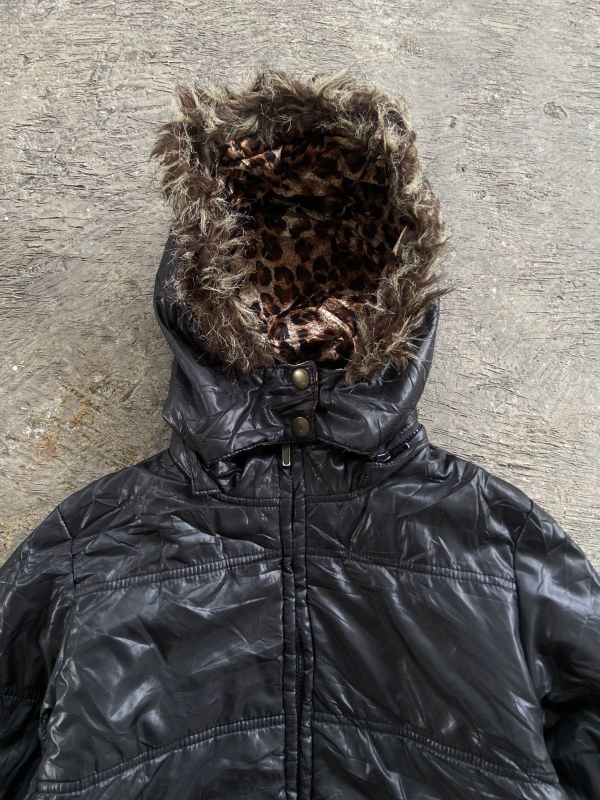 If Six Was Nine 2000s Cornflake - Vkei Apocalypse Style Bomber Fur Jacket Size M / US 6-8 / IT 42-44 - 3 Thumbnail