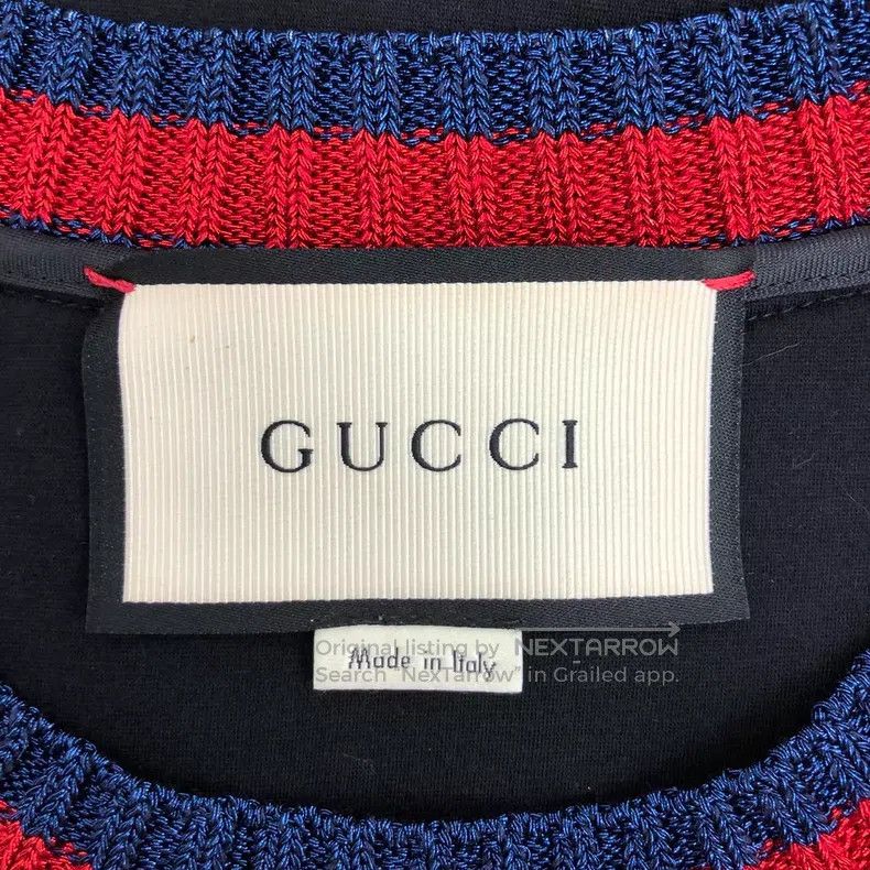 Gucci Gucci Black one arrow through the heart diamond print cott Size XXS / US 00 / IT 34 - 6 Thumbnail