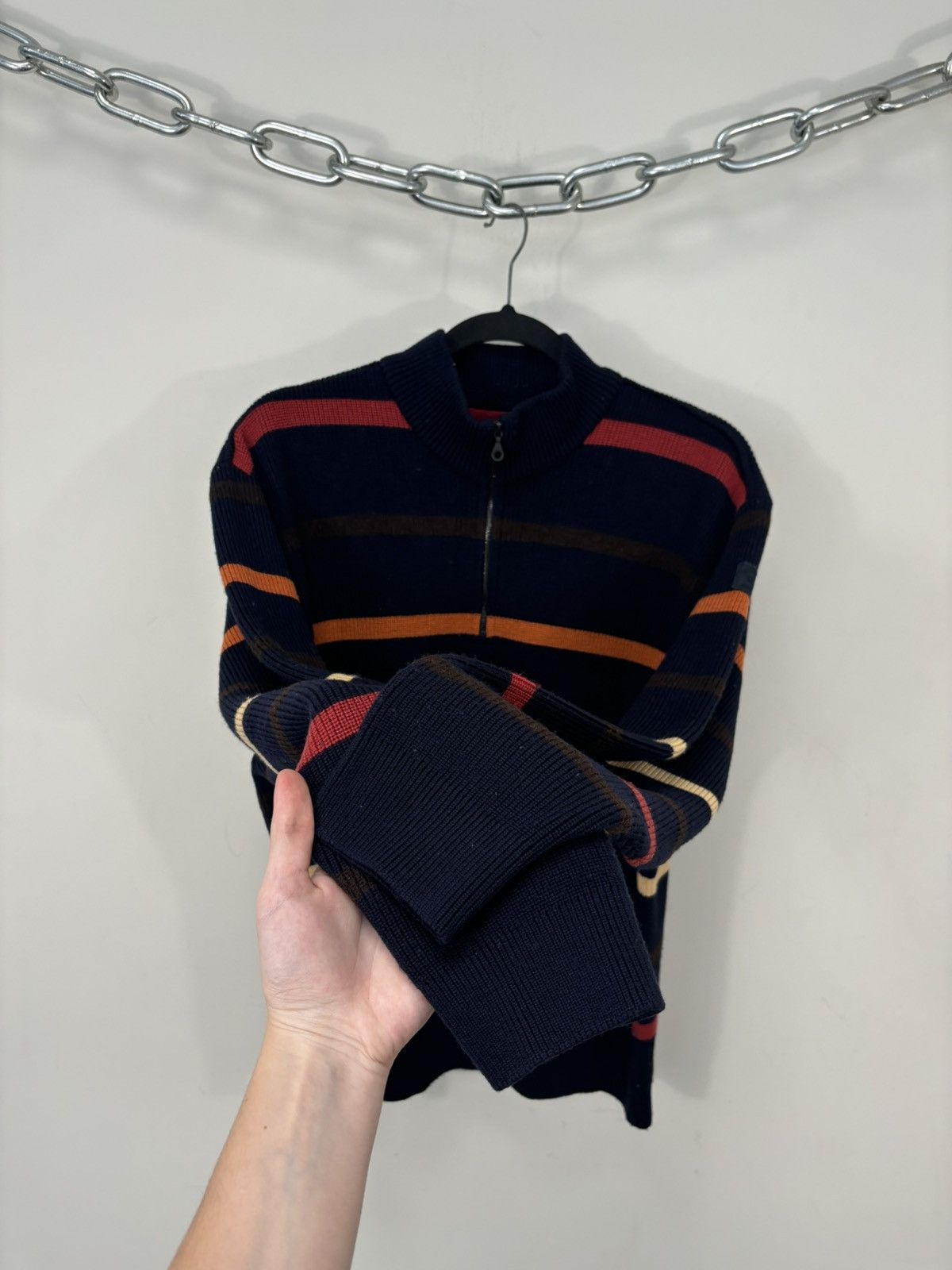Paul & Shark Paul & Shark Yachting Nautical Micro 1/4 Zip Wool Sweater Size US M / EU 48-50 / 2 - 5 Thumbnail