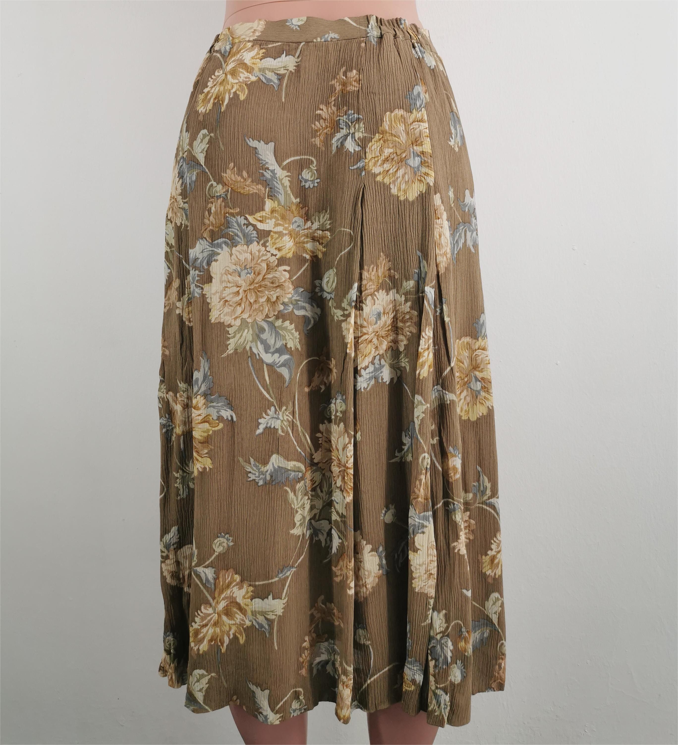 Burberry Vintage 90's Burberrys Skirt Floral Design Size 30 Size 30" / US 8 / IT 44 - 4 Thumbnail