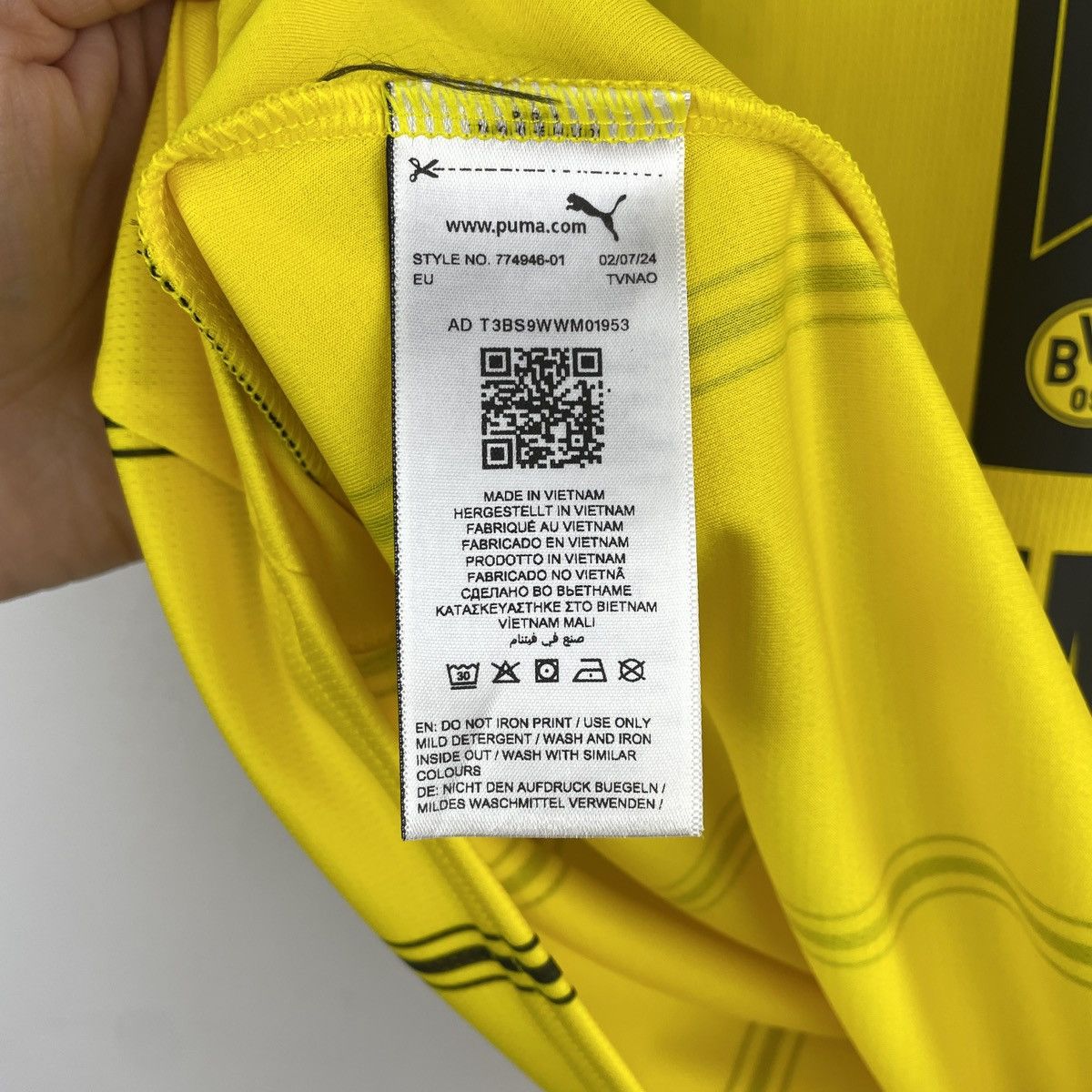 Puma Borussia Dortmund Karim Adeyemi Home Jersey Shirt 2024/2025 Size US L / EU 52-54 / 3 - 10 Thumbnail