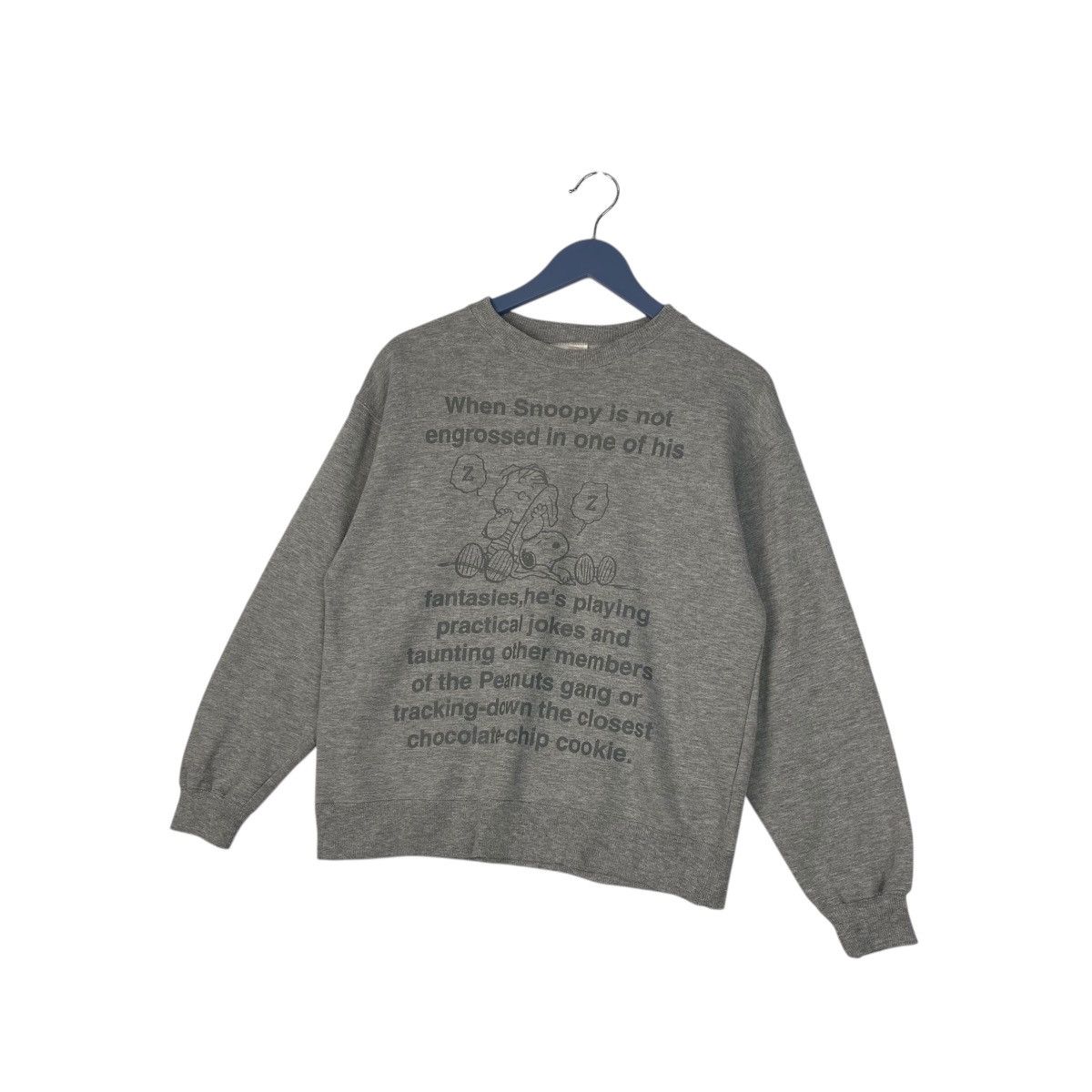Peanuts × Snoop Dogg × Vintage Vintage Peanuts Cartoon Embroidered Sweatshirt Grey Size M / US 6-8 / IT 42-44 - 2 Thumbnail
