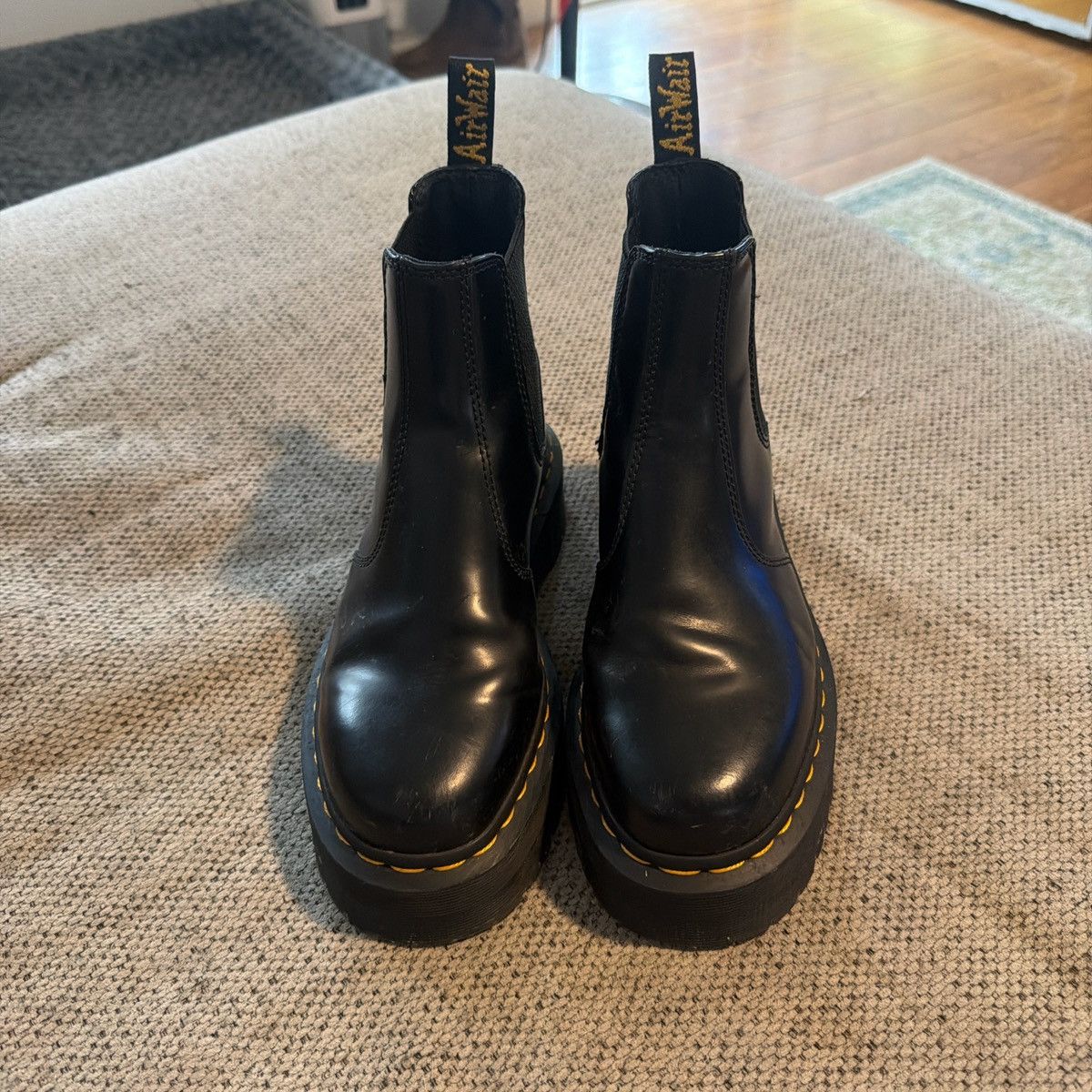 Dr. Martens Black Dr. Martens 2976 Platform Chelsea boots - Leather Size US 7 / IT 37 - 1 Thumbnail