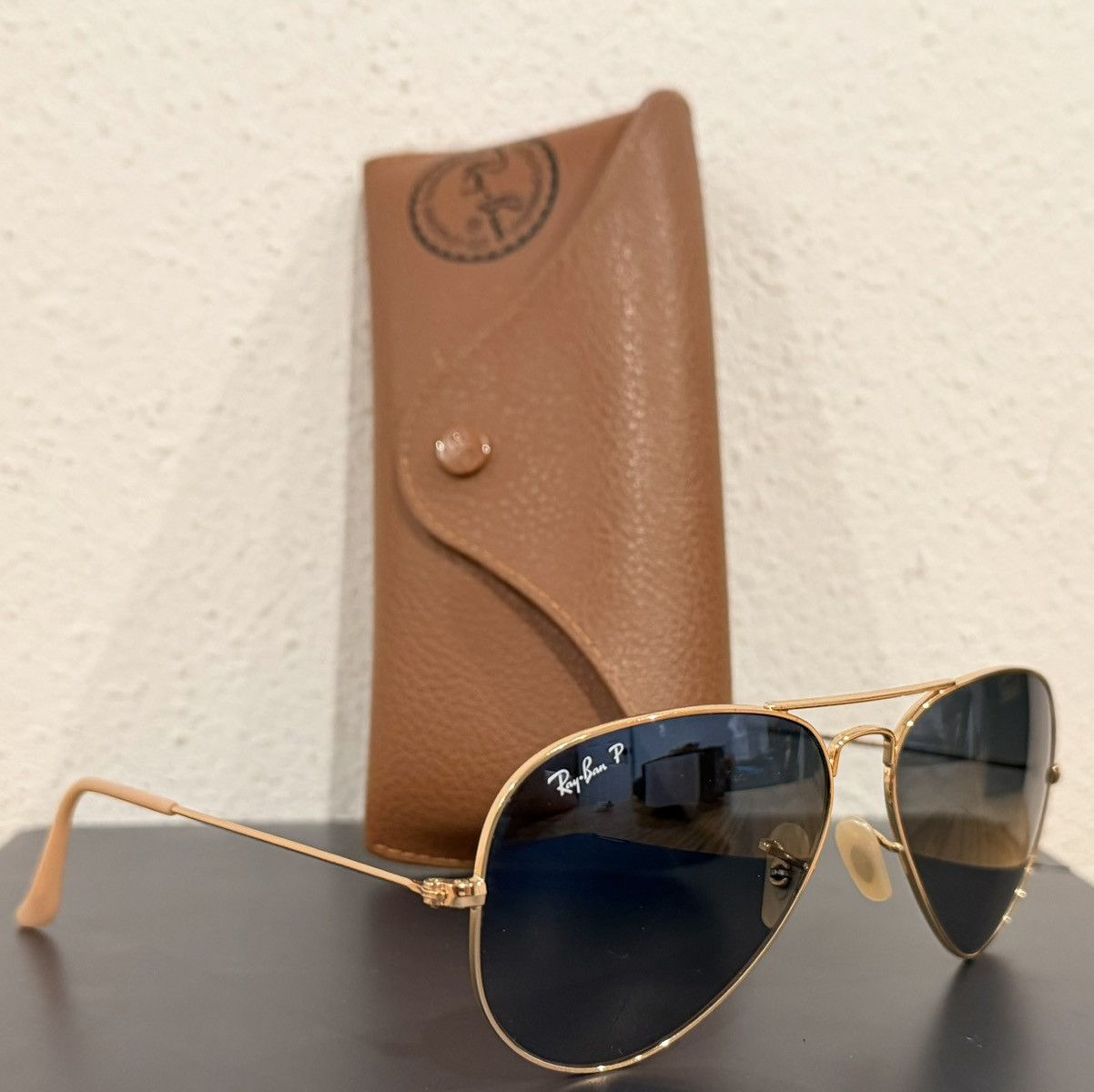 RayBan Ray Ban RB3025 Aviator Large Metal Gold Gradient Italy Size ONE SIZE - 1 Thumbnail