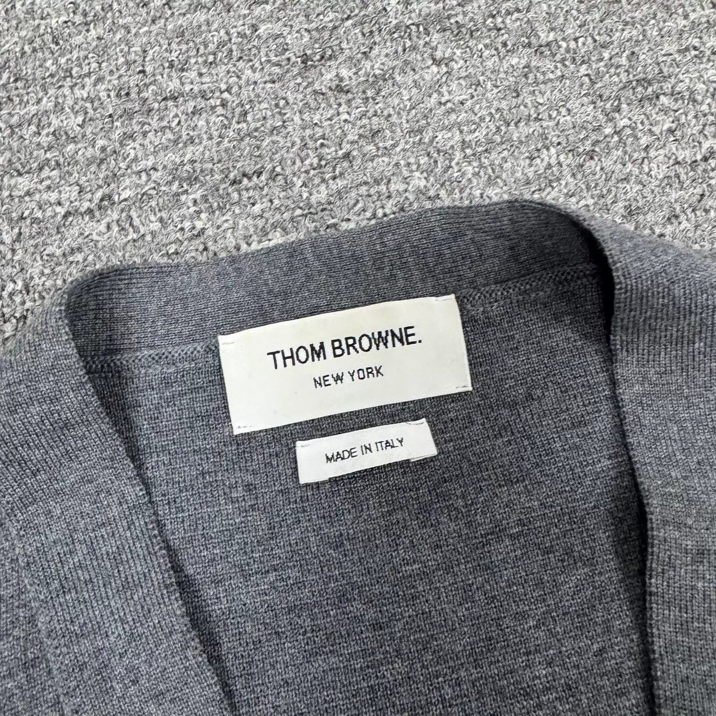 The North Face TB gray 4-stripe wool knit female cardigan 3 99 new Size L / US 10 / IT 46 - 5 Thumbnail
