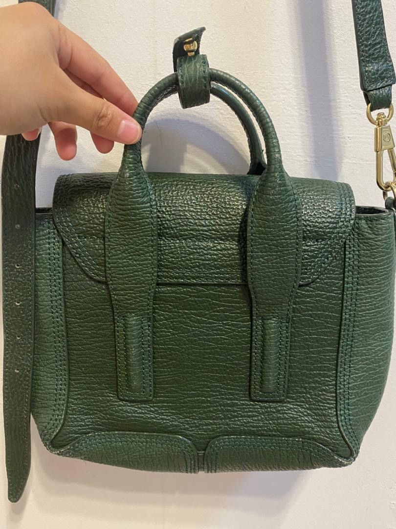 3.1 Phillip Lim 3.1 Phillip Lim Pashli Mini Satchel Jade Green Pebbled Size ONE SIZE - 2 Thumbnail