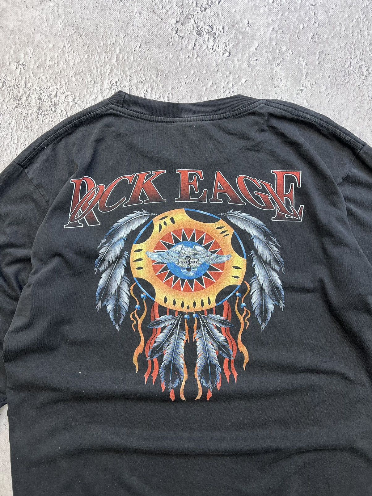 Vintage 90s HARLEY DAVIDSON TYPE FLAME Long Sleeve T-shirt