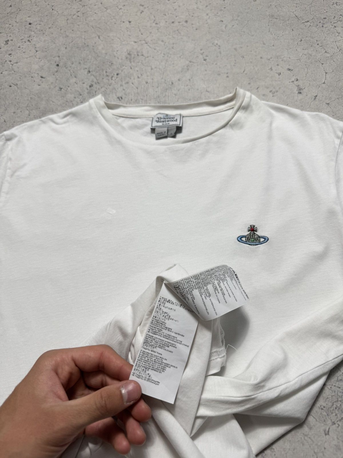Vivienne Westwood Vivienne Westwood Luxury White T-Shirt Size US L / EU 52-54 / 3 - 6 Thumbnail