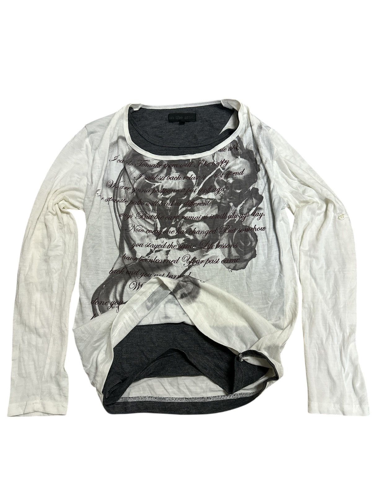 Kapital In The Attic Double Layer Long Sleeve Tee. Size US M / EU 48-50 / 2 - 1 Thumbnail