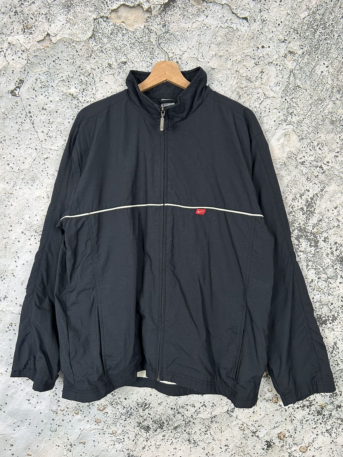 Nike × Vintage Vintage Nike Light Jacket Black Nylon Gorpcore Streetwear Size US M / EU 48-50 / 2 - 1 Thumbnail