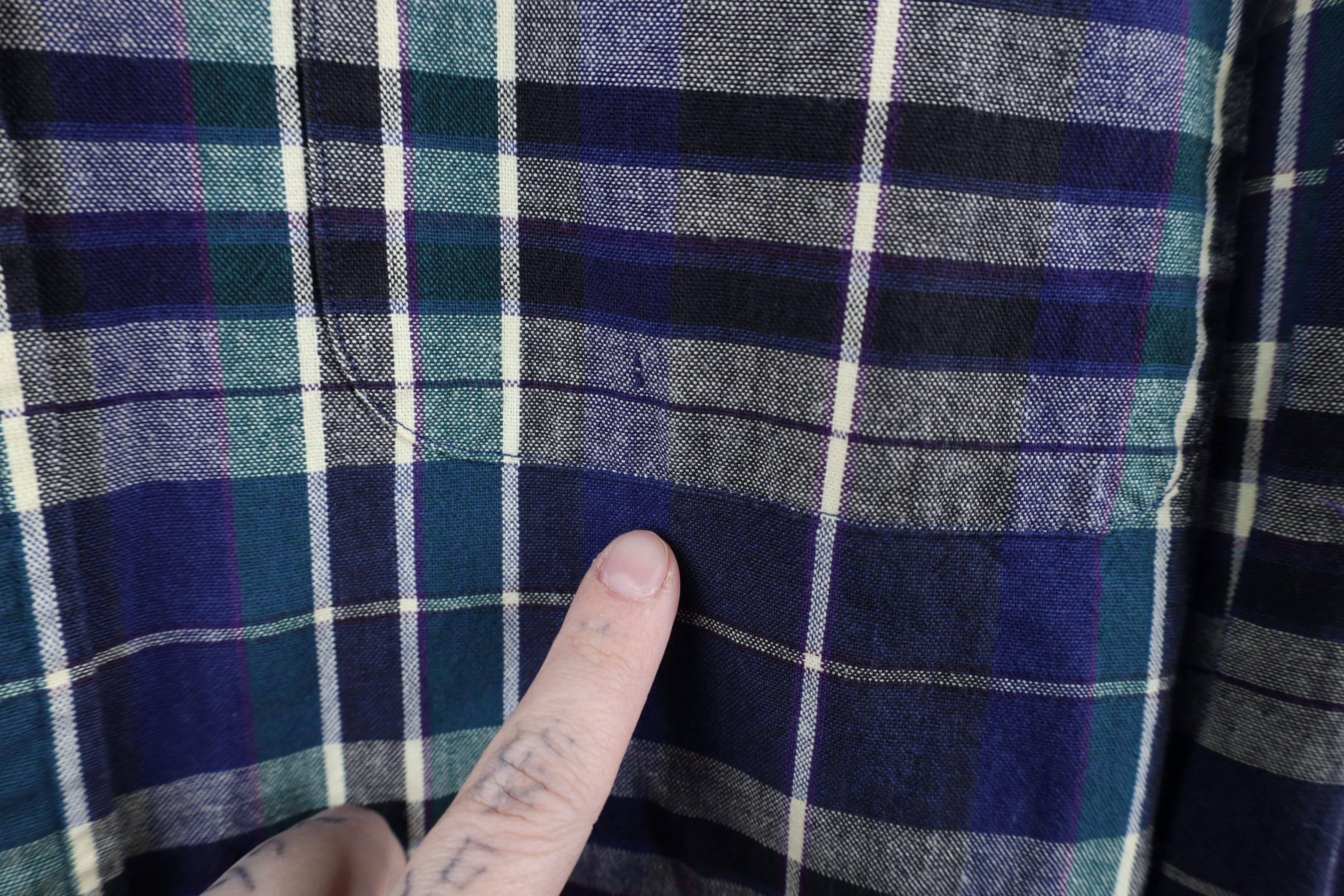 Vintage Vintage 90s Streetwear Oxford Collared Button Down Shirt Size US L / EU 52-54 / 3 - 5 Thumbnail