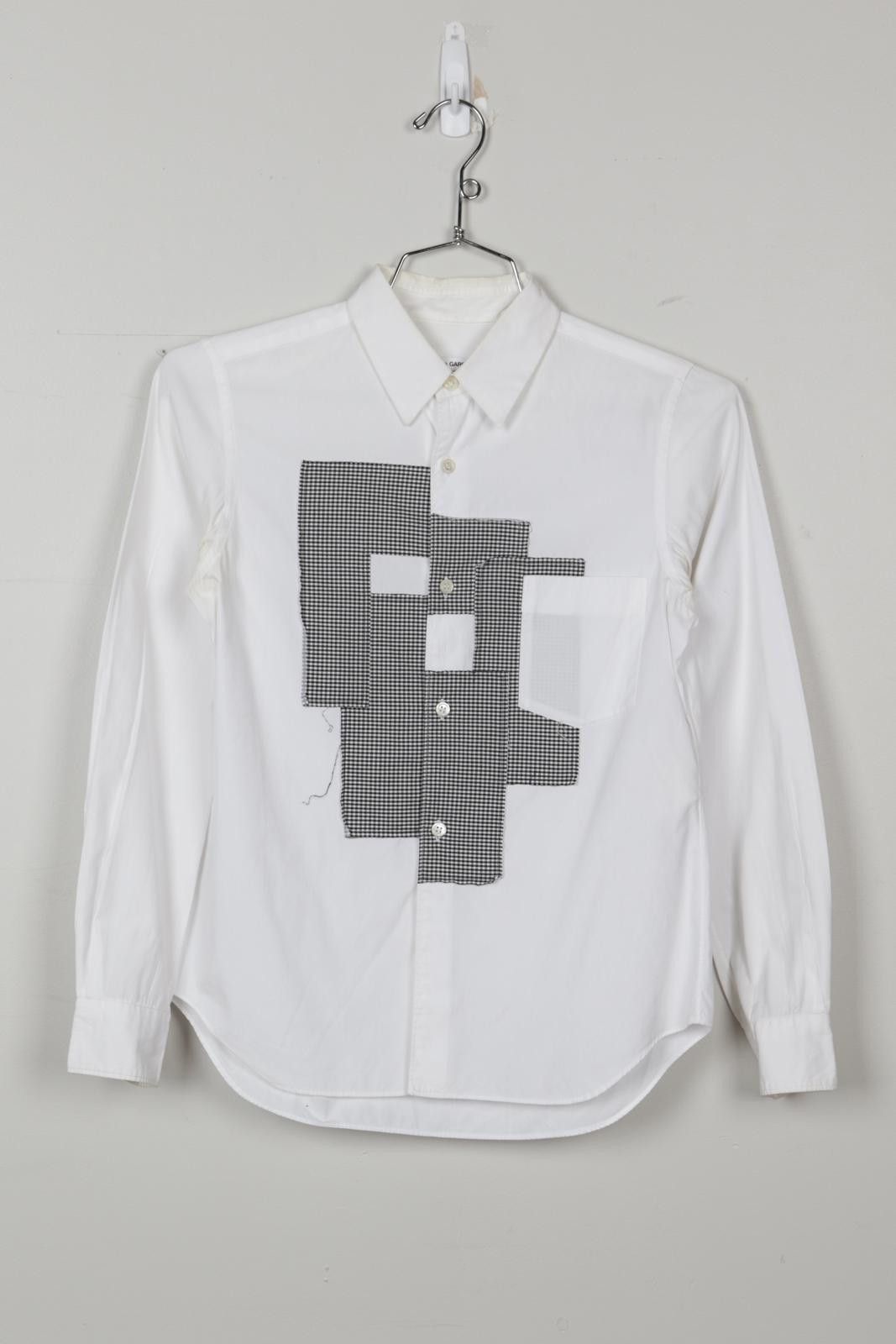 Comme des Garcons 00's Comme des Garçons Plaid Patch Long Sleeve Button-Up Size ONE SIZE - 1 Thumbnail