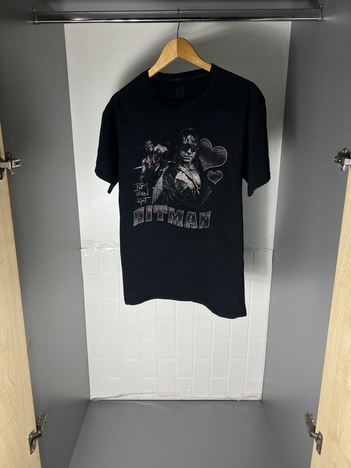 WWE VINTAGE BRET HART HITMAN WRESTLING WWF RETRO T-SHIRT Y2K 90s Size US L / EU 52-54 / 3 - 9 Thumbnail