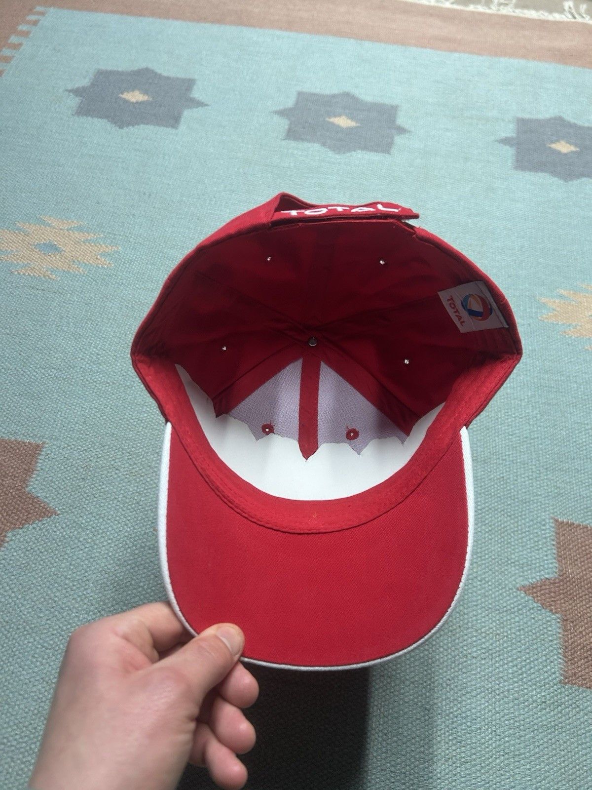 Vintage Vtg strapback hat baseball total lubricants racing red NOS Size ONE SIZE - 5 Thumbnail