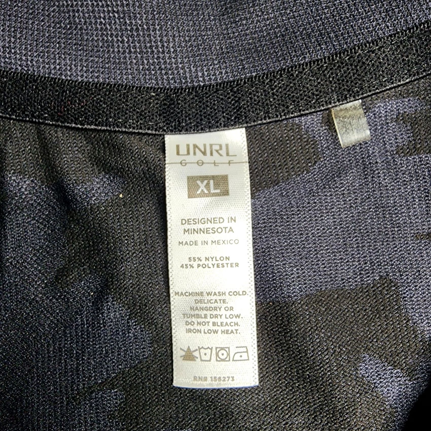 Vintage UNRL Elite Golf Shirt Black Camo Stretch Pullover XL Mens Size US XL / EU 56 / 4 - 7 Thumbnail