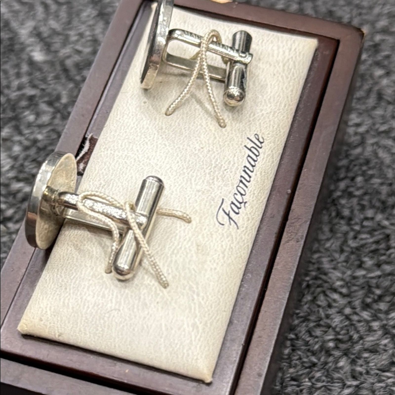 Faconnable NWOT Faconnable Silver and Gold Cufflinks Size ONE SIZE - 4 Thumbnail