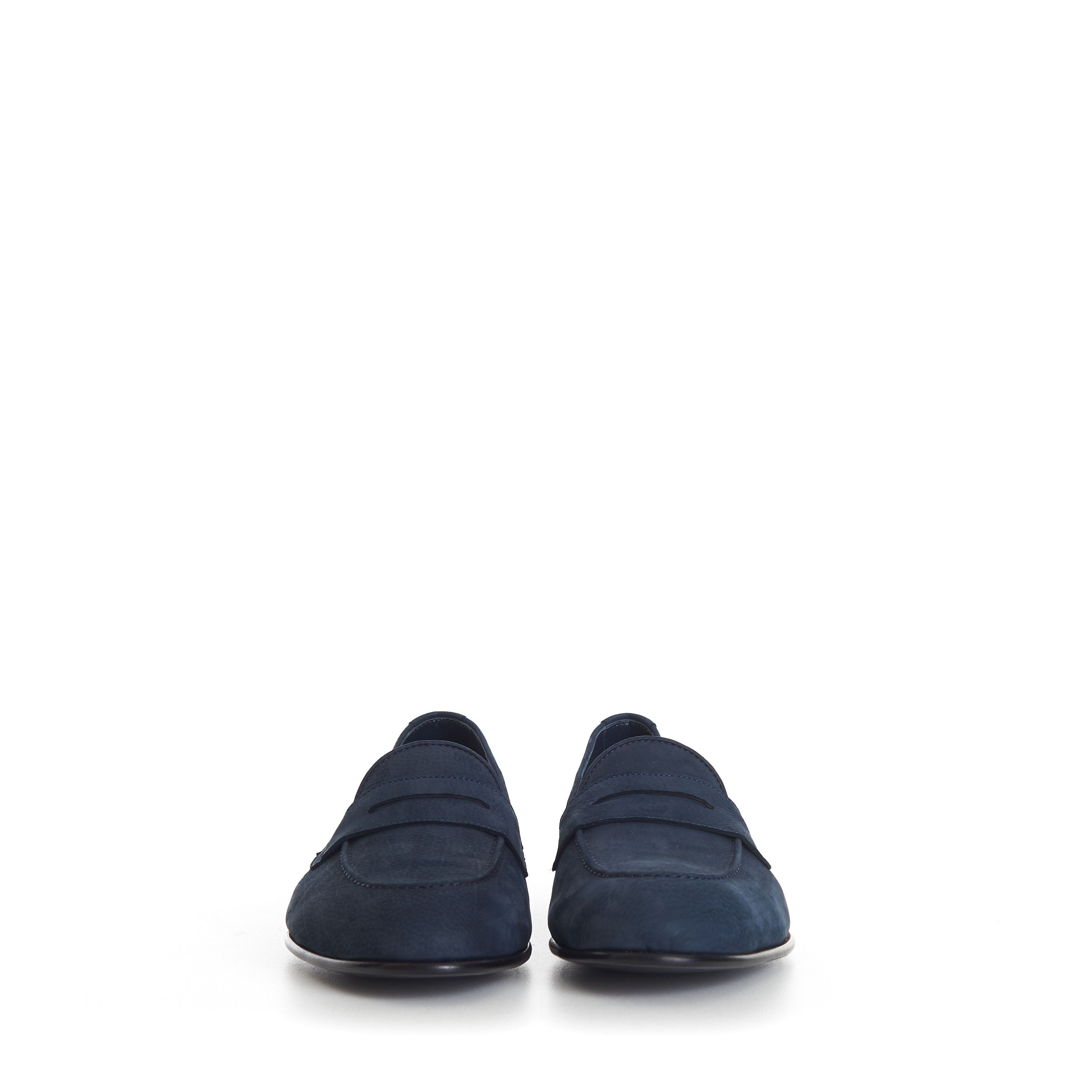 Brioni Penny Loafer In Blue Suede Size US 9 / EU 42 - 2 Thumbnail
