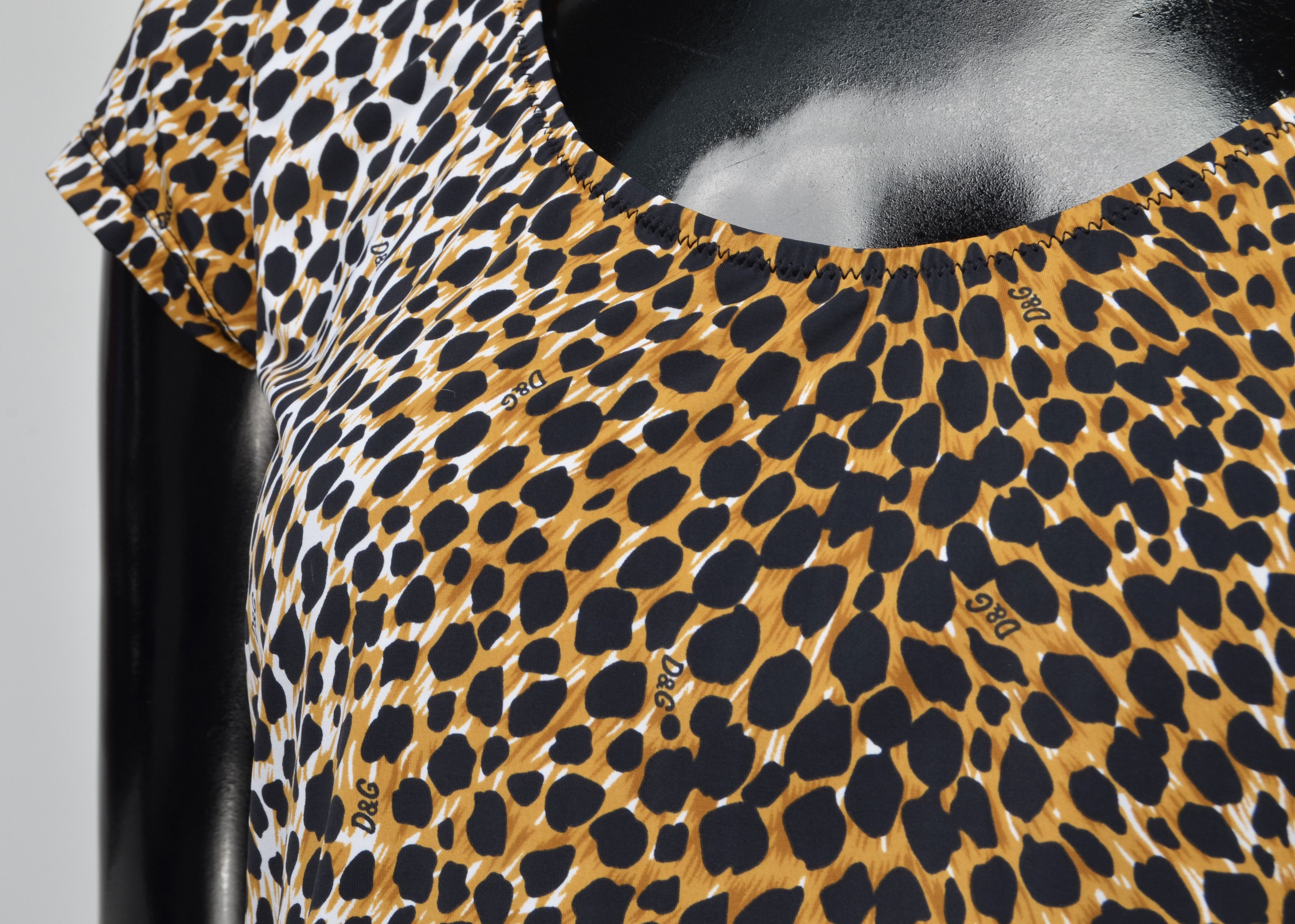 Dolce & Gabbana Vintage Dolce & Gabbana Leopard Tee Size S / US 4 / IT 40 - 3 Thumbnail