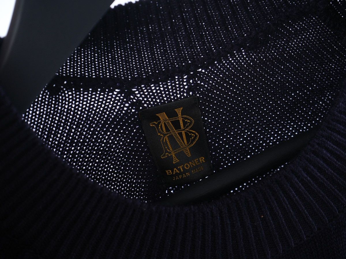 Batoner Batoner Signature Crew Neck Navy Wool Sweater Size US M / EU 48-50 / 2 - 5 Thumbnail