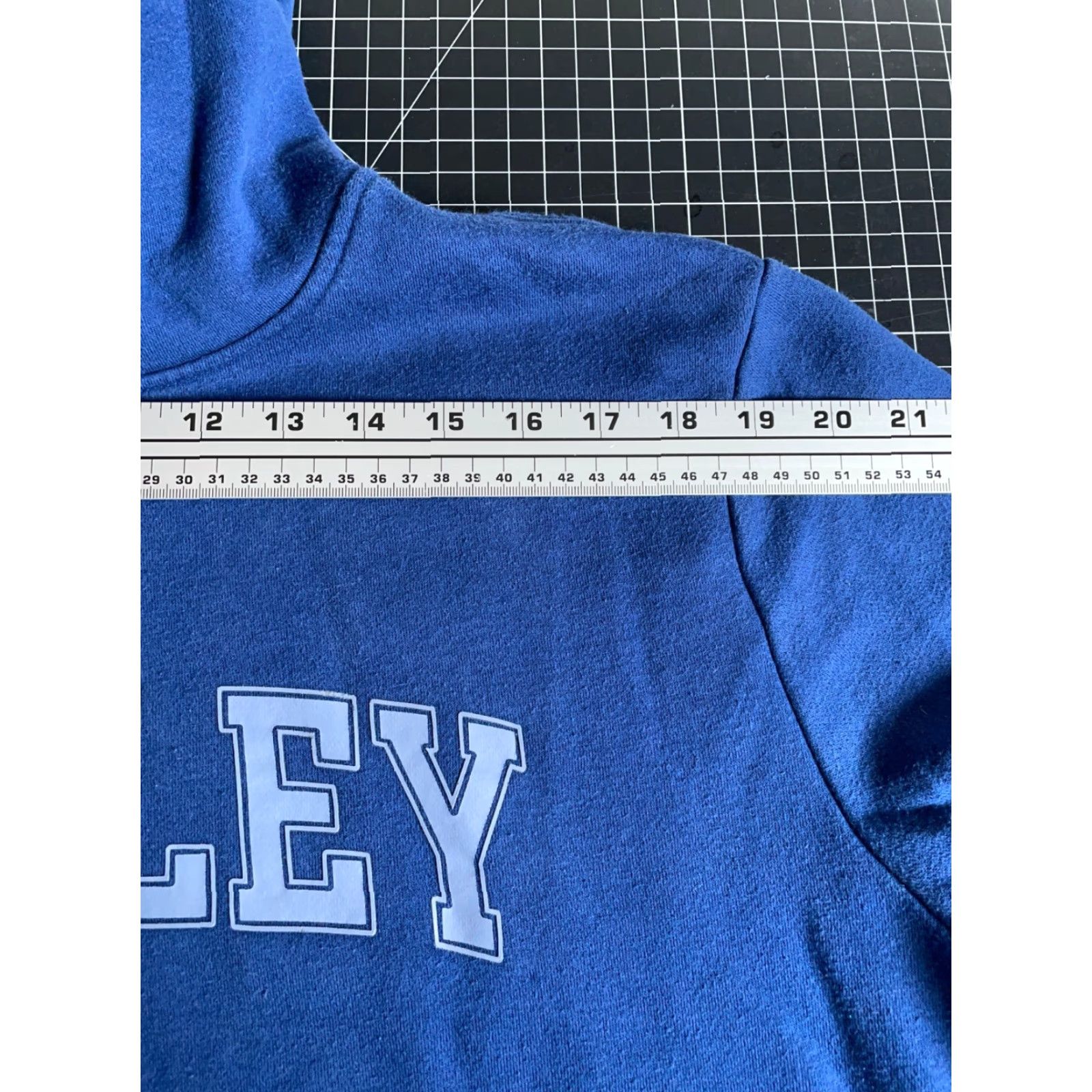 Hurley Hurley Hoodie Men Large Blue Spell Out Pullover Drawstring Sweatshirt Y2K Vintage Graphic Print Pocket Logo Crew Neck Size US L / EU 52-54 / 3 - 7 Thumbnail