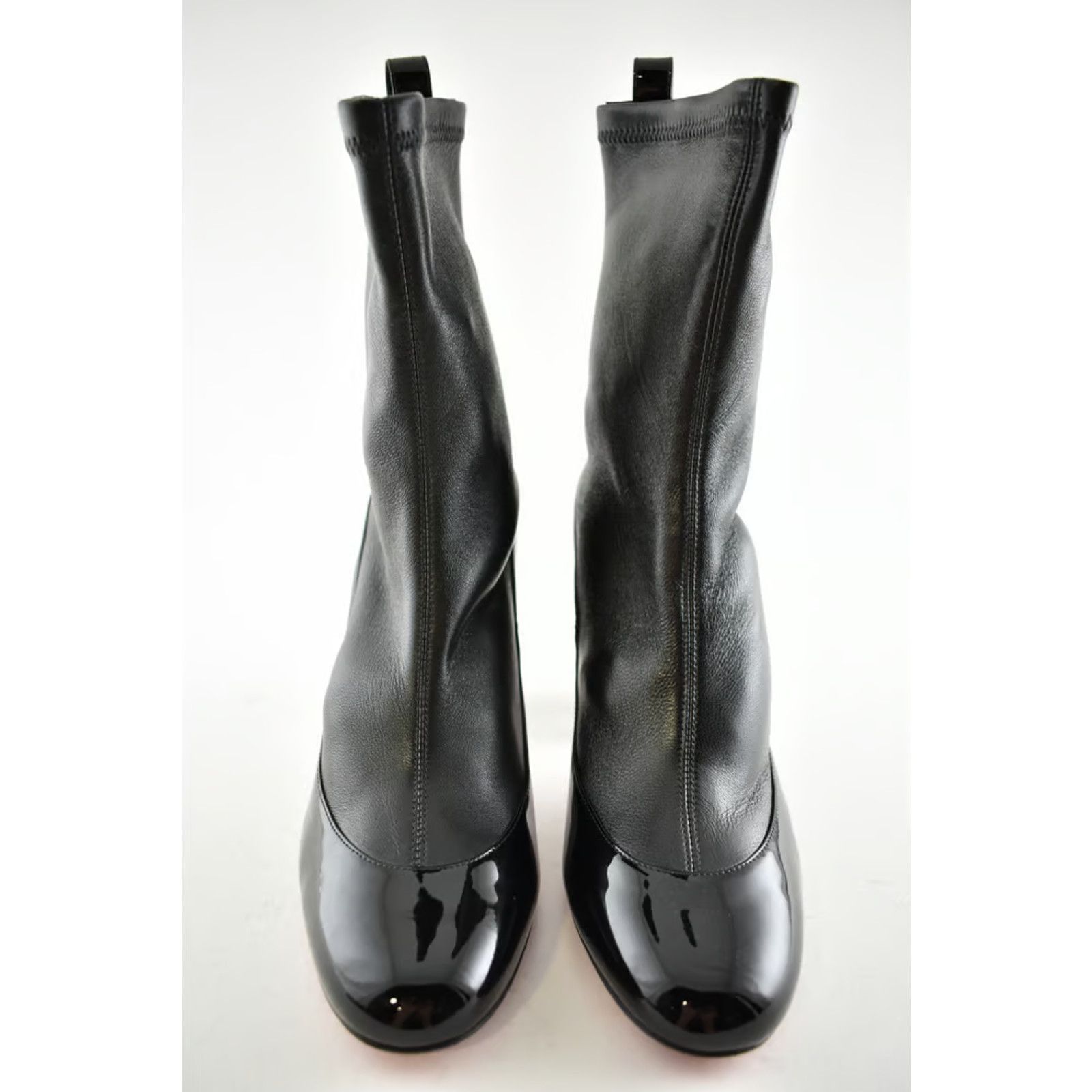 Christian Louboutin Bootnik 85 Black Patent Leather Stretch Ankle Heel Boot 36.5 Size US 6.5 / IT 36.5 - 5 Thumbnail